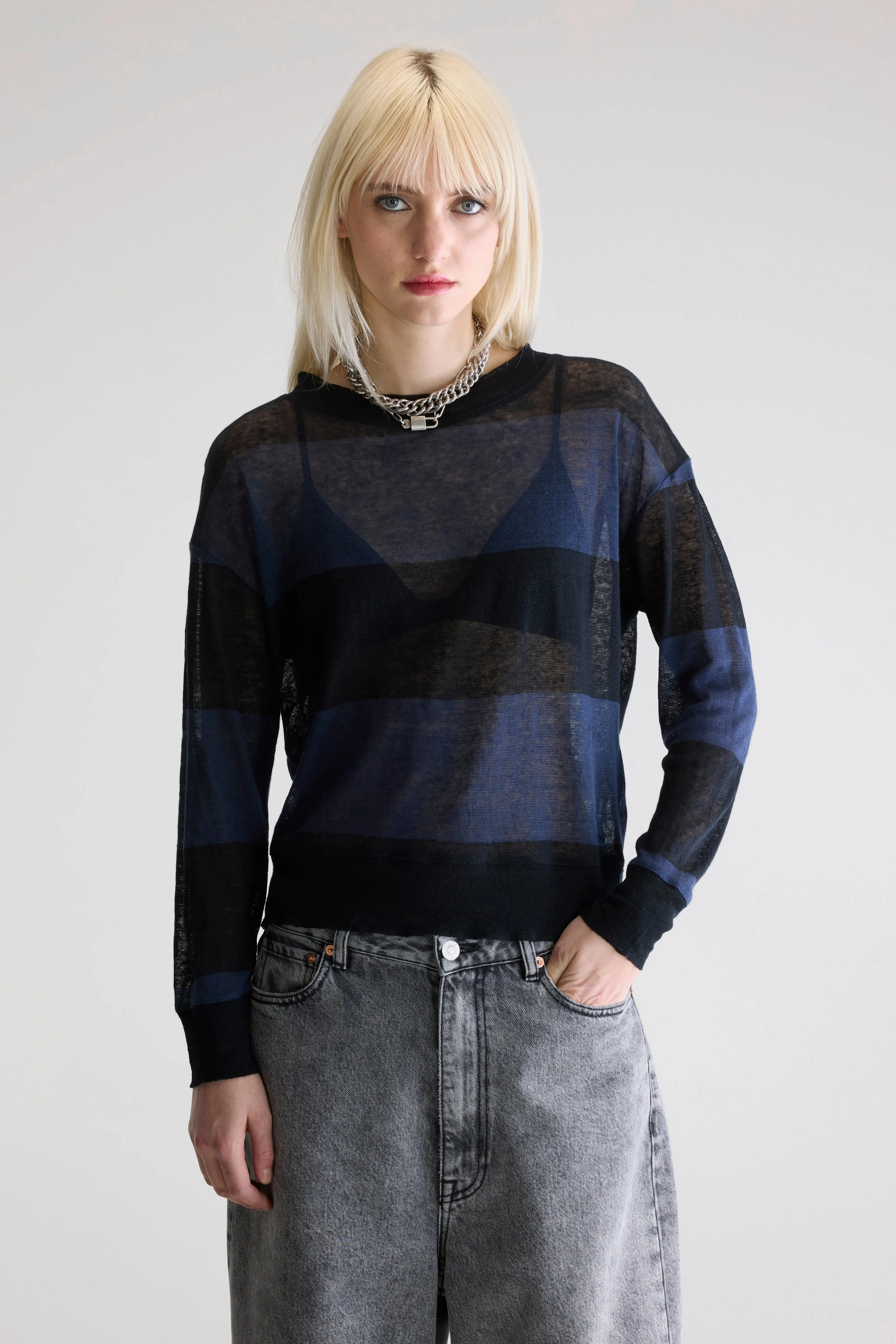 Senia relaxed t-shirt (252 / W / STRIPE B) Relaxed Apparel