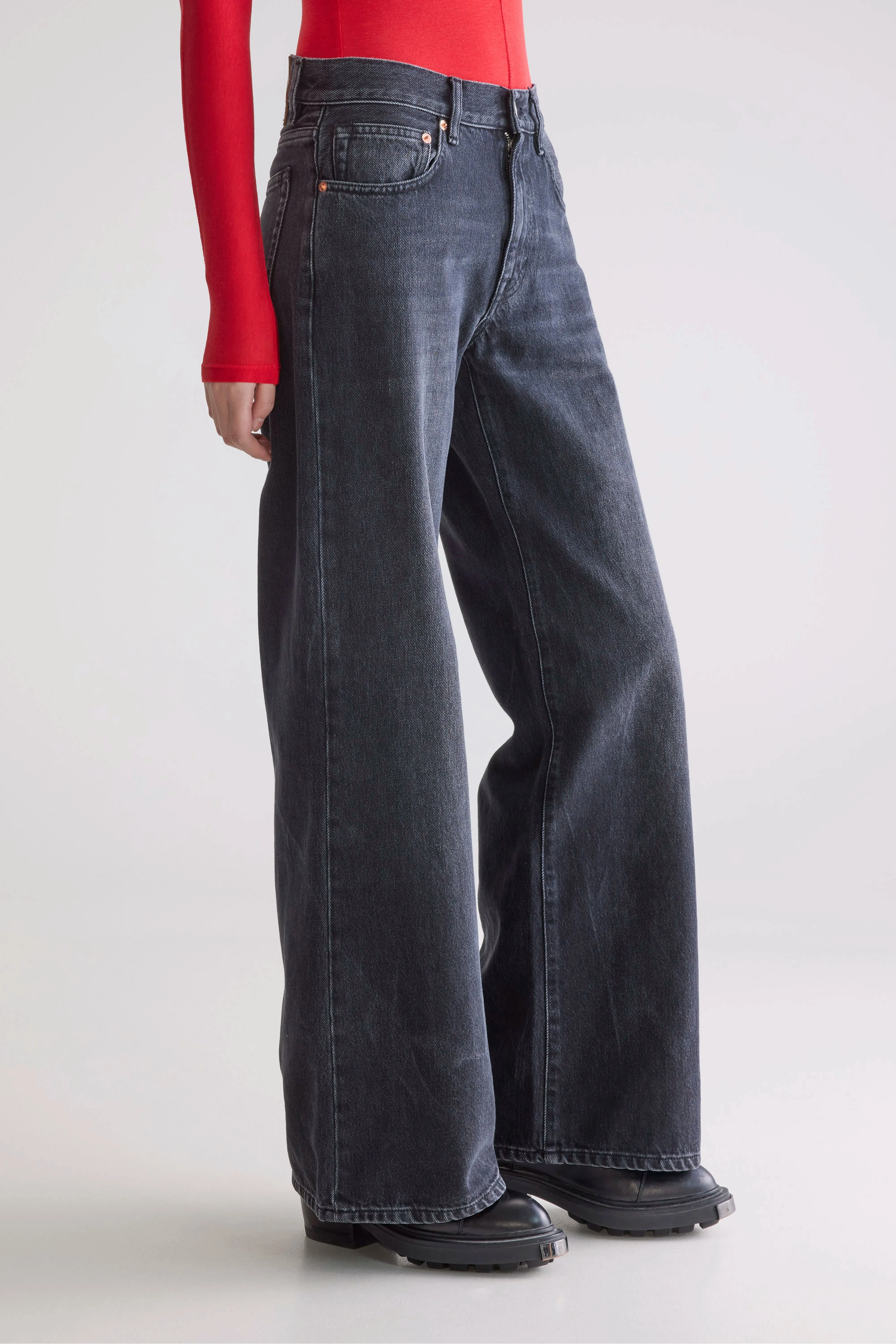 Daily Go Function Ready Denim N. 97 wide jeans (252 / W / USED BLACK)