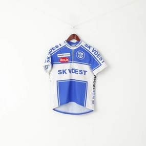 Sustainable production Sherpa Men M Cycling Shirt Blue Vintage Hervis Sports SK Voest Retro Bike Top