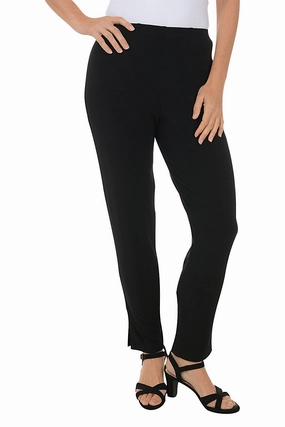 ReflectiveTrim Side Slit Pull-On Ankle Pant