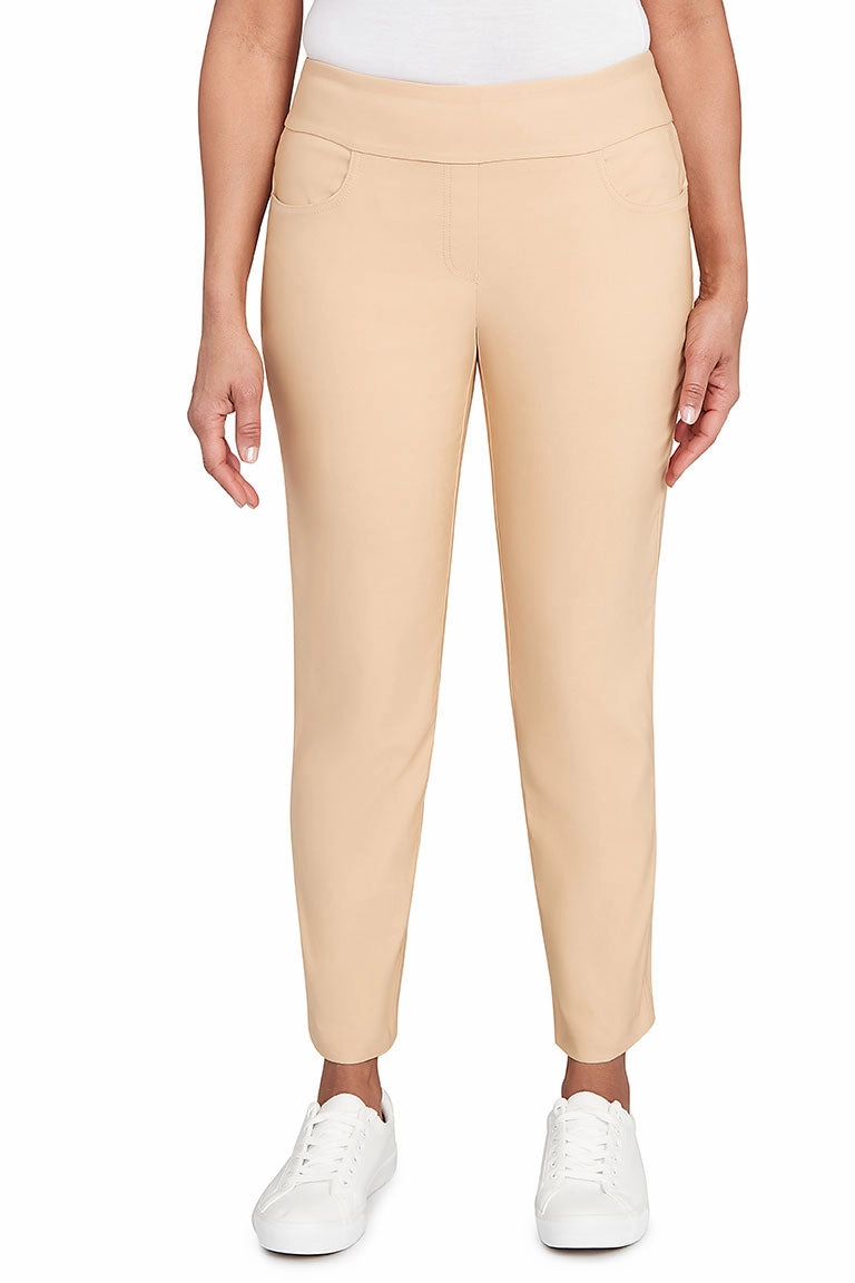 Silky Tech Pull-On Ankle Pant Classic Elegance Essential Waist