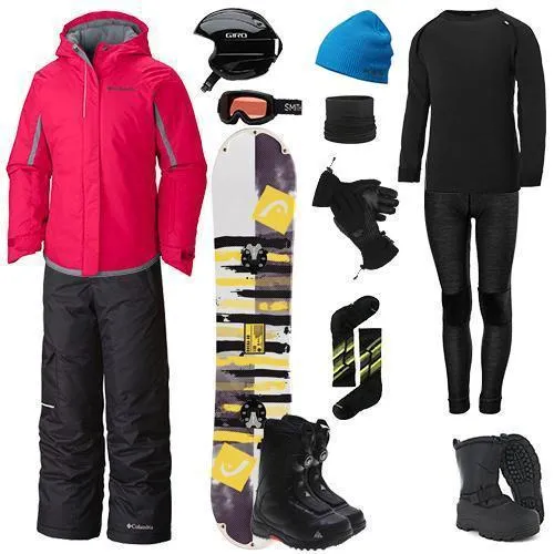 Illustrate Columbia The Works Package w/ Bibs - Girl's Snowboard