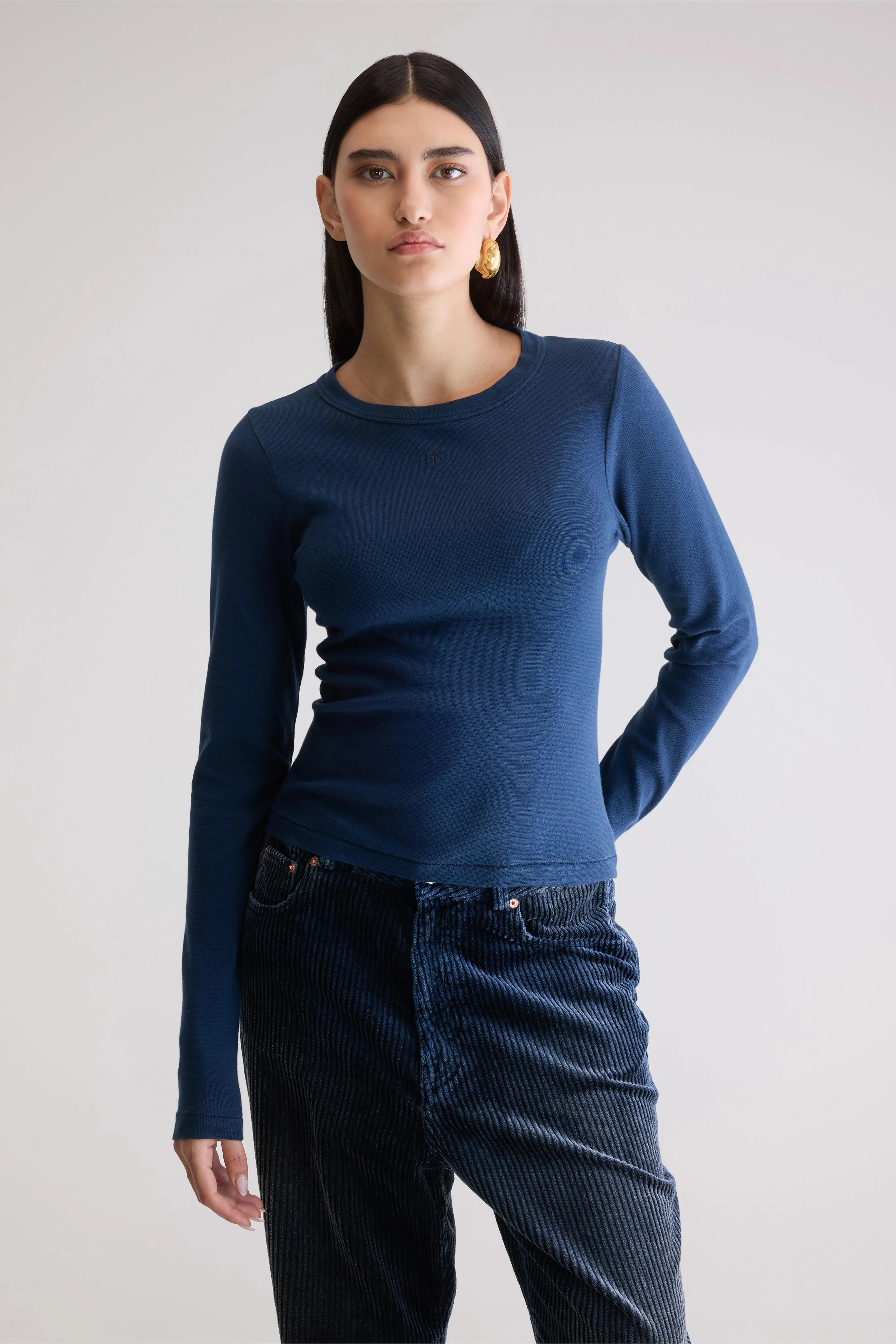 brooch accents Odor Free Flyer regular t-shirt (252 / W / BLUES)