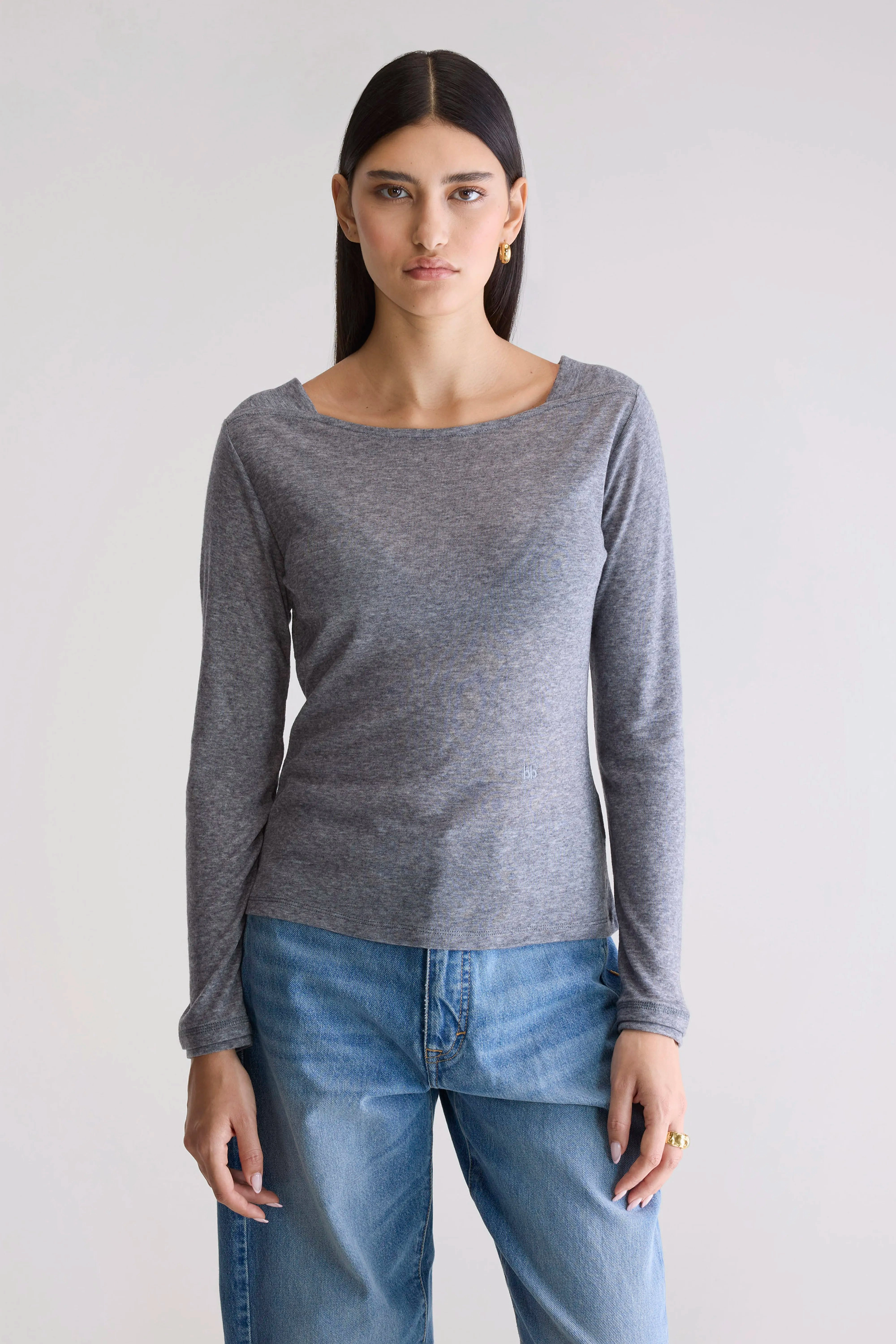 Veras fitted t-shirt (252 / W / H. GREY) birthday wear