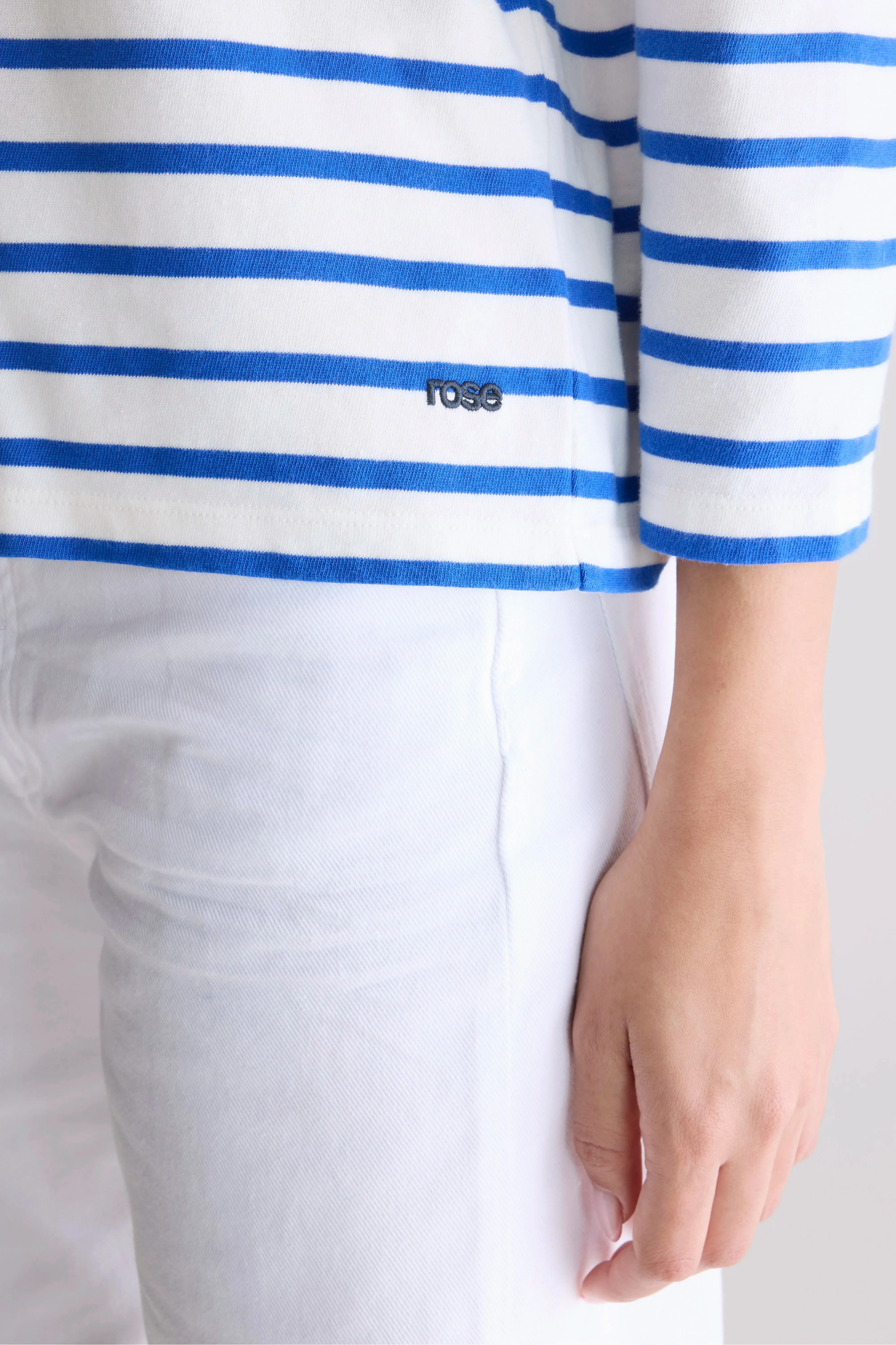 Outdoor Minimal Maow crew-neck t-shirt (252 / W / STRIPE C)