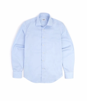 Eco friendly materials Eco-Friendly Choice MCR Slim Pinpoint Shirt: Light Blue