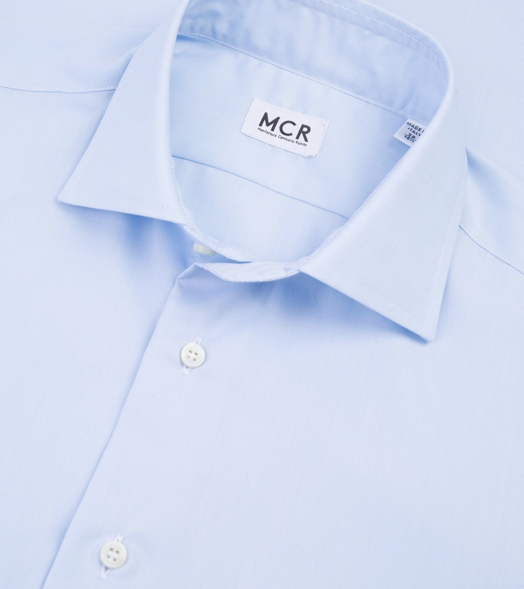 MCR Slim Pinpoint Shirt: Light Blue Breathable Cotton