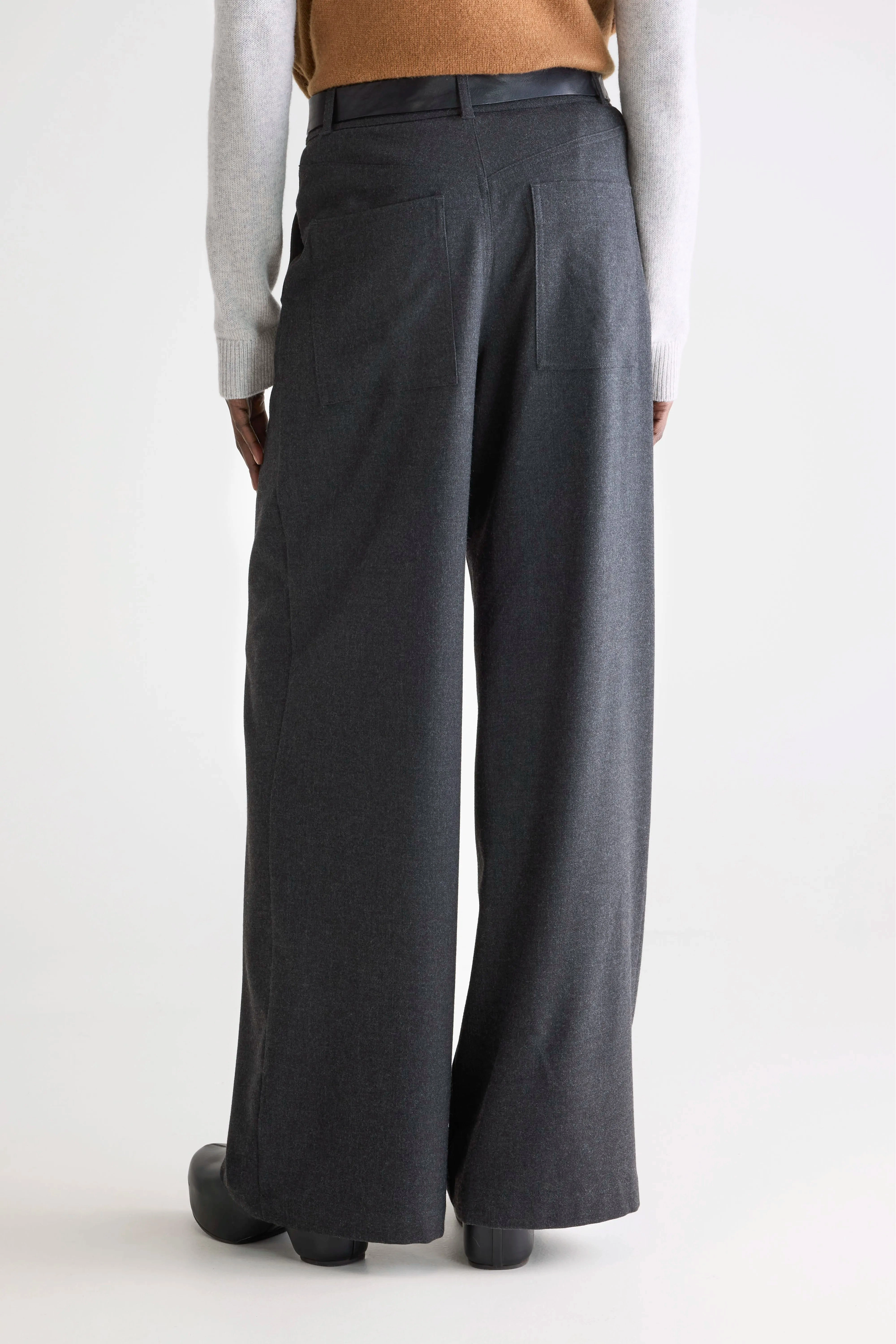 Sixtine tailored trousers (252 / W / ANTHRACITE) Anti Static Lining Comfy Movement