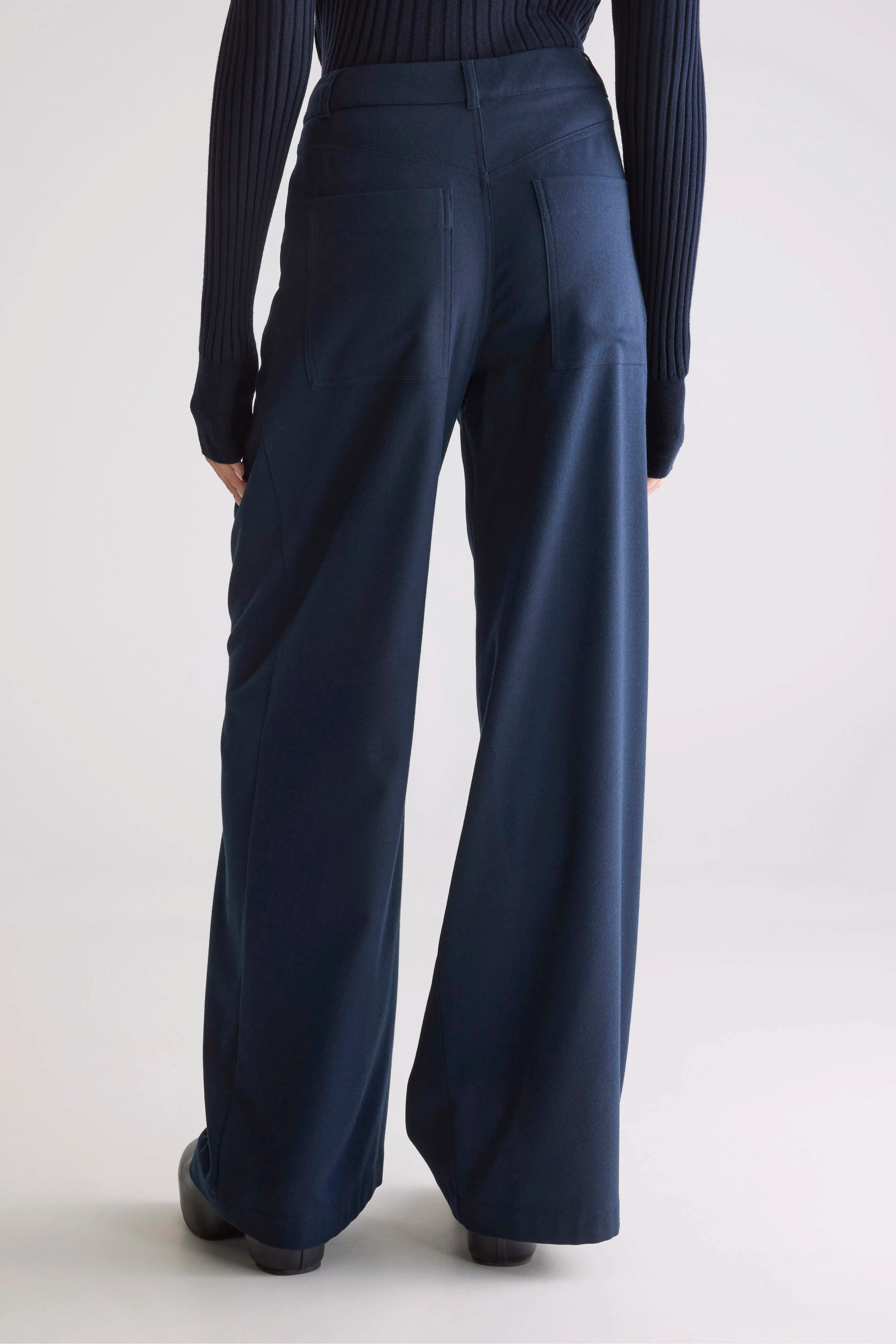 Belt loops Sixtine tailored trousers (252 / W / NAVY)