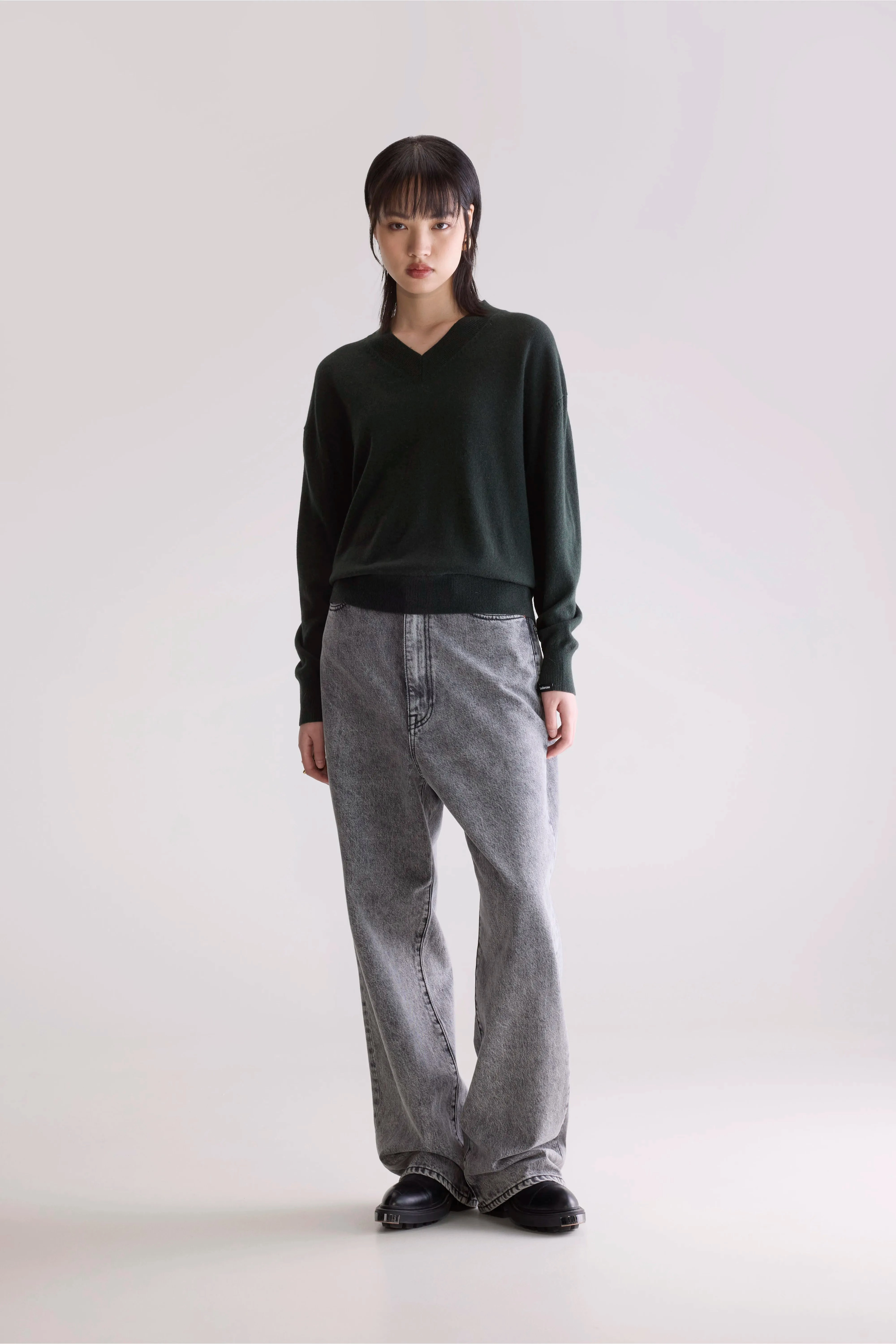 Slax cashmere sweater (252 / W / SCARABEE) Fresh Season