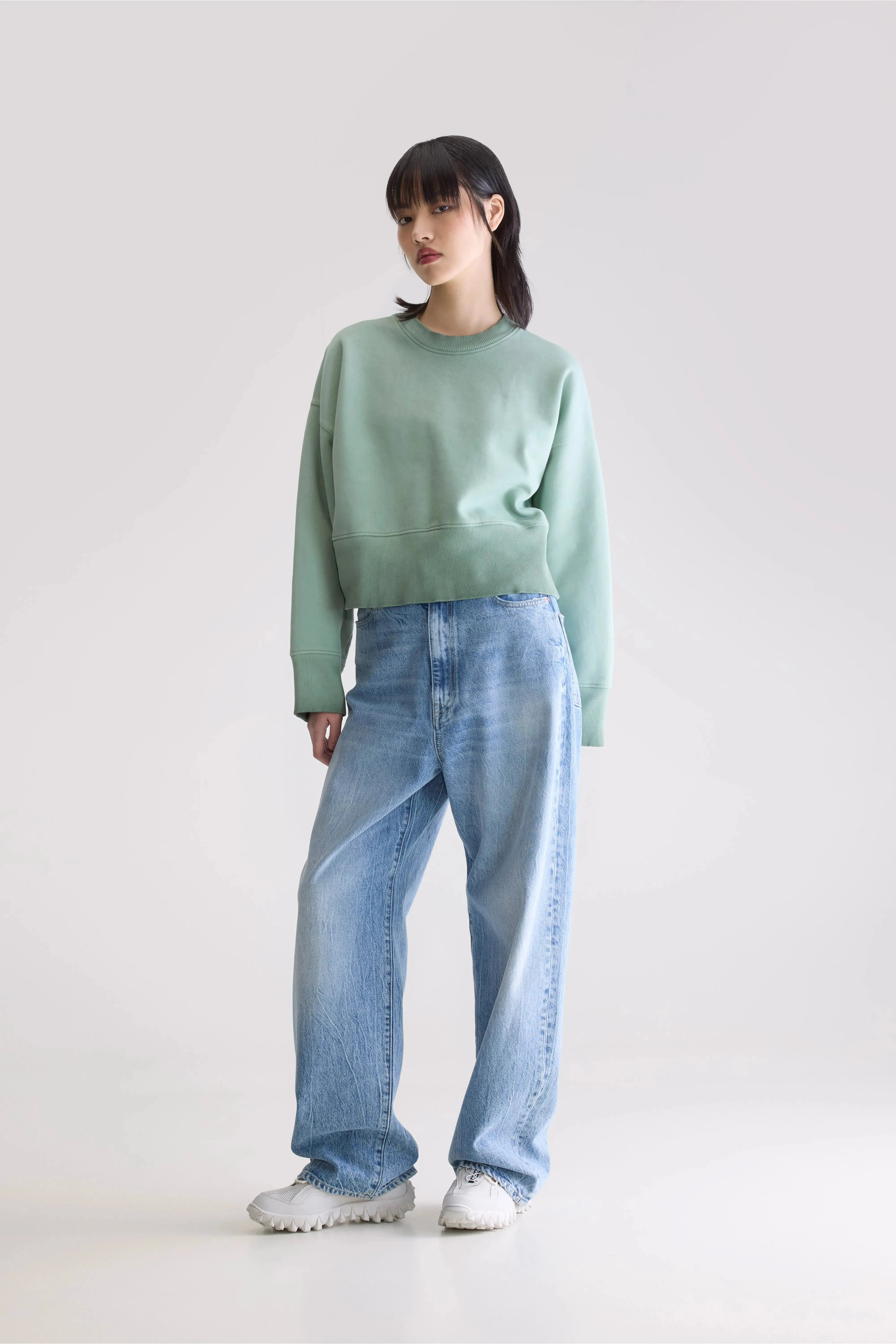 Unlined Design Slenni crewneck sweatshirt (252 / W / EUCALYPTUS)
