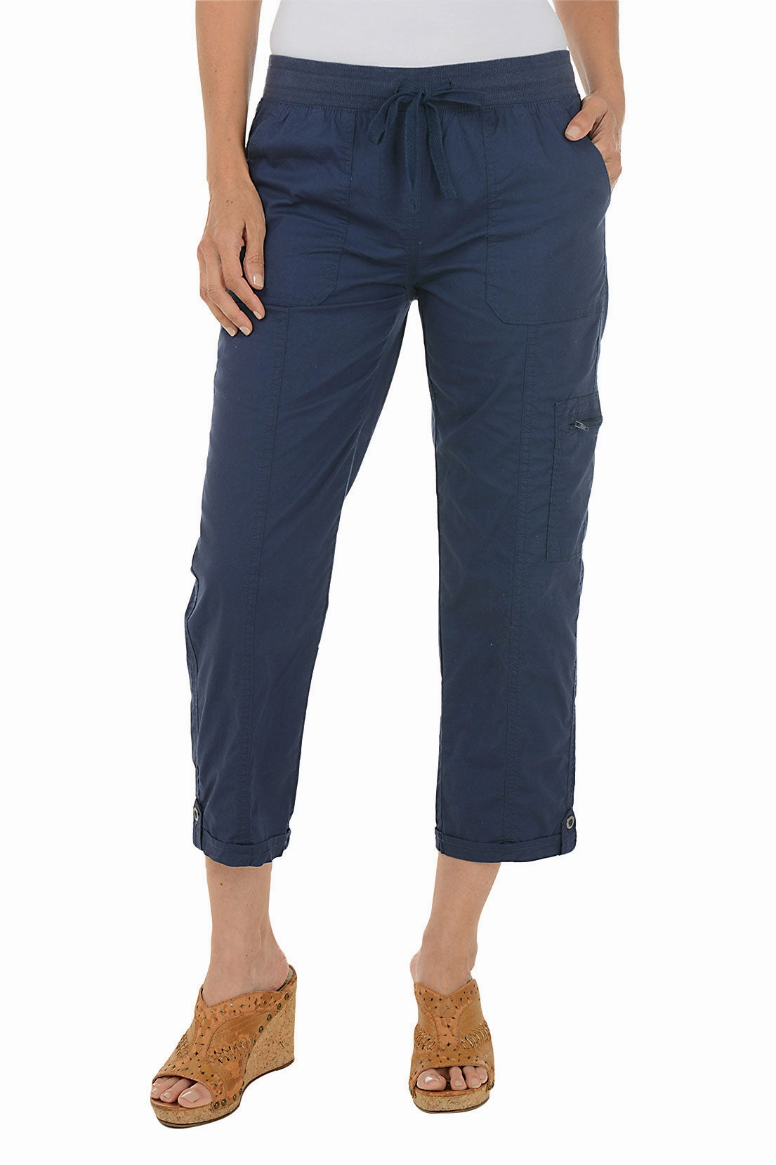 Diana Cargo Pocket Crop Pant Sporty Touch Easy Comfort