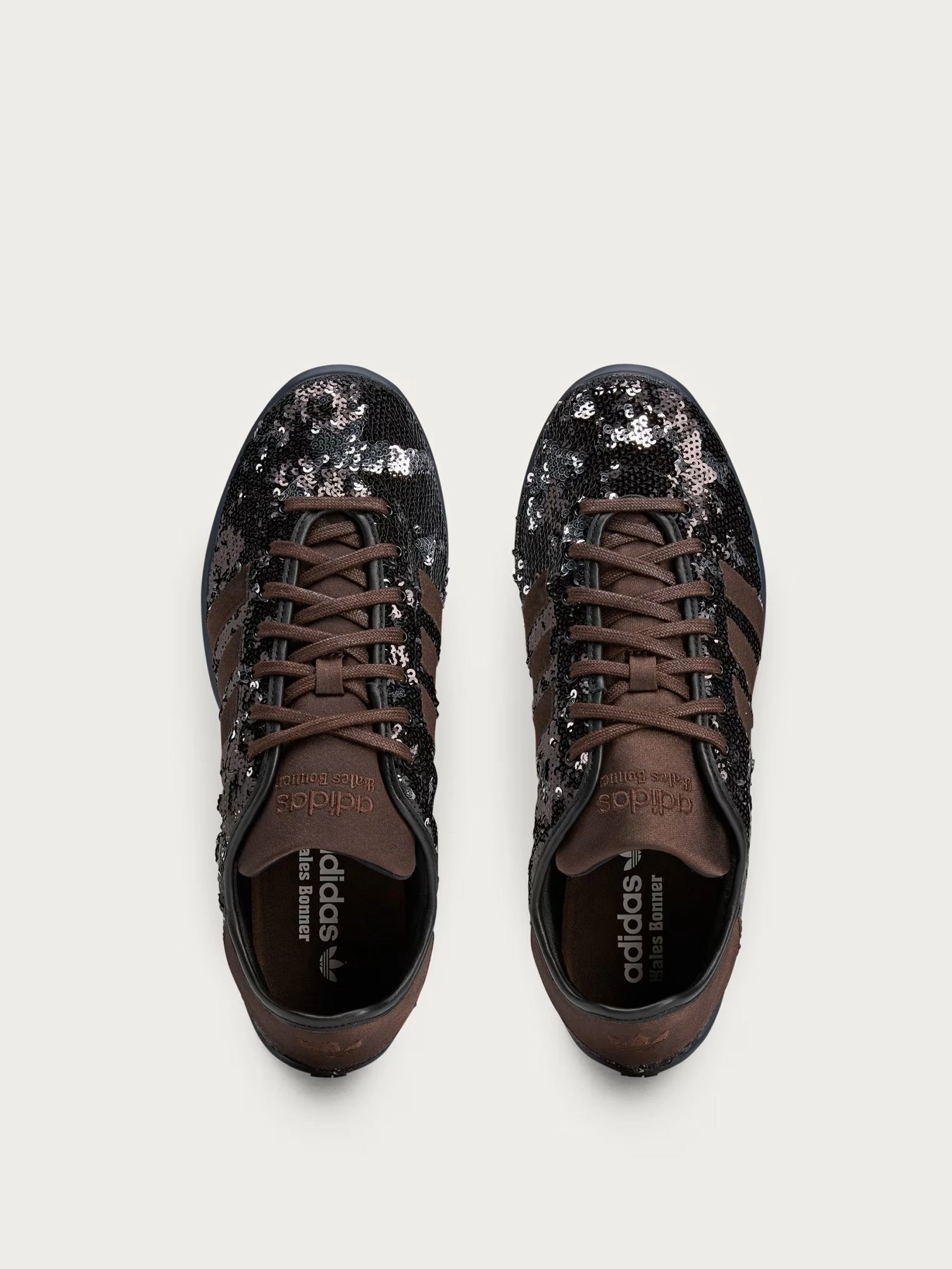 Hyper Compression Cushion WB Karintha Sequin Lo Sneakers - Dark Brown