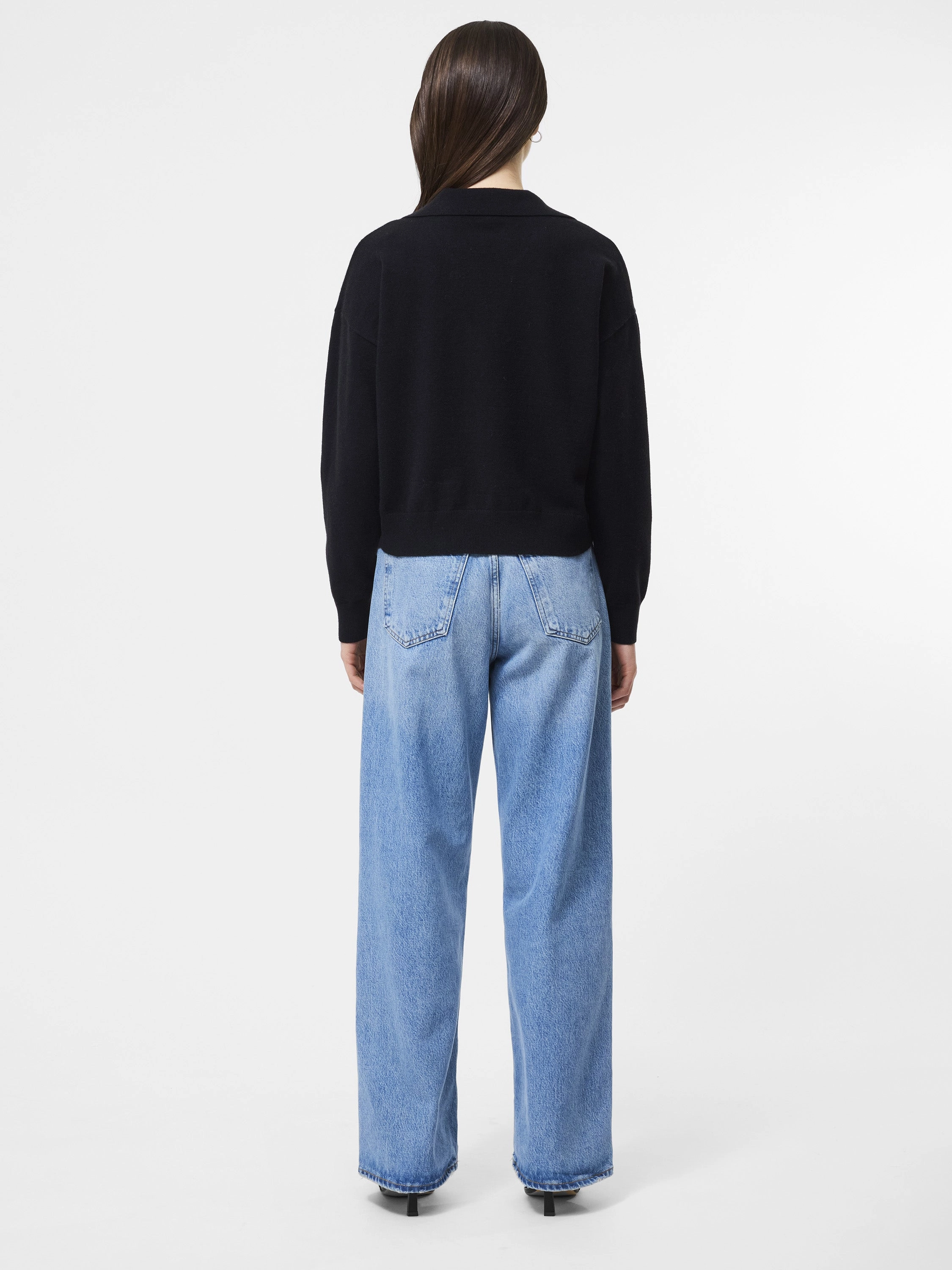 Non Restrictive Fall Wardrobe Sloane Knit Collared Pullover