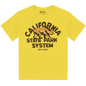 California State Park System Vintage Bear Logo Tee Effortless Comfort Design Eco Certified Textile