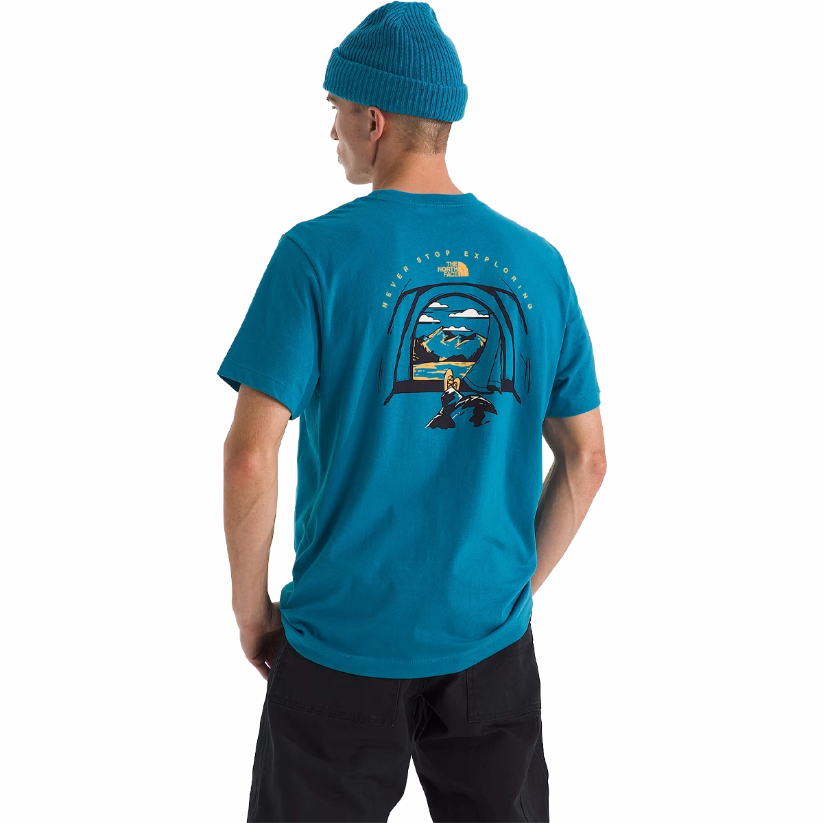 Men's Evolution Tent Short Sleeve Tee Trendy Piece Organic Cotton Construction