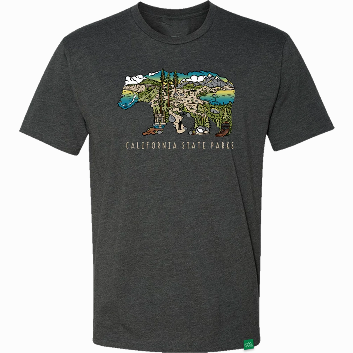 Men's California State Parks Bear Oversized Fit Street Comfort Style