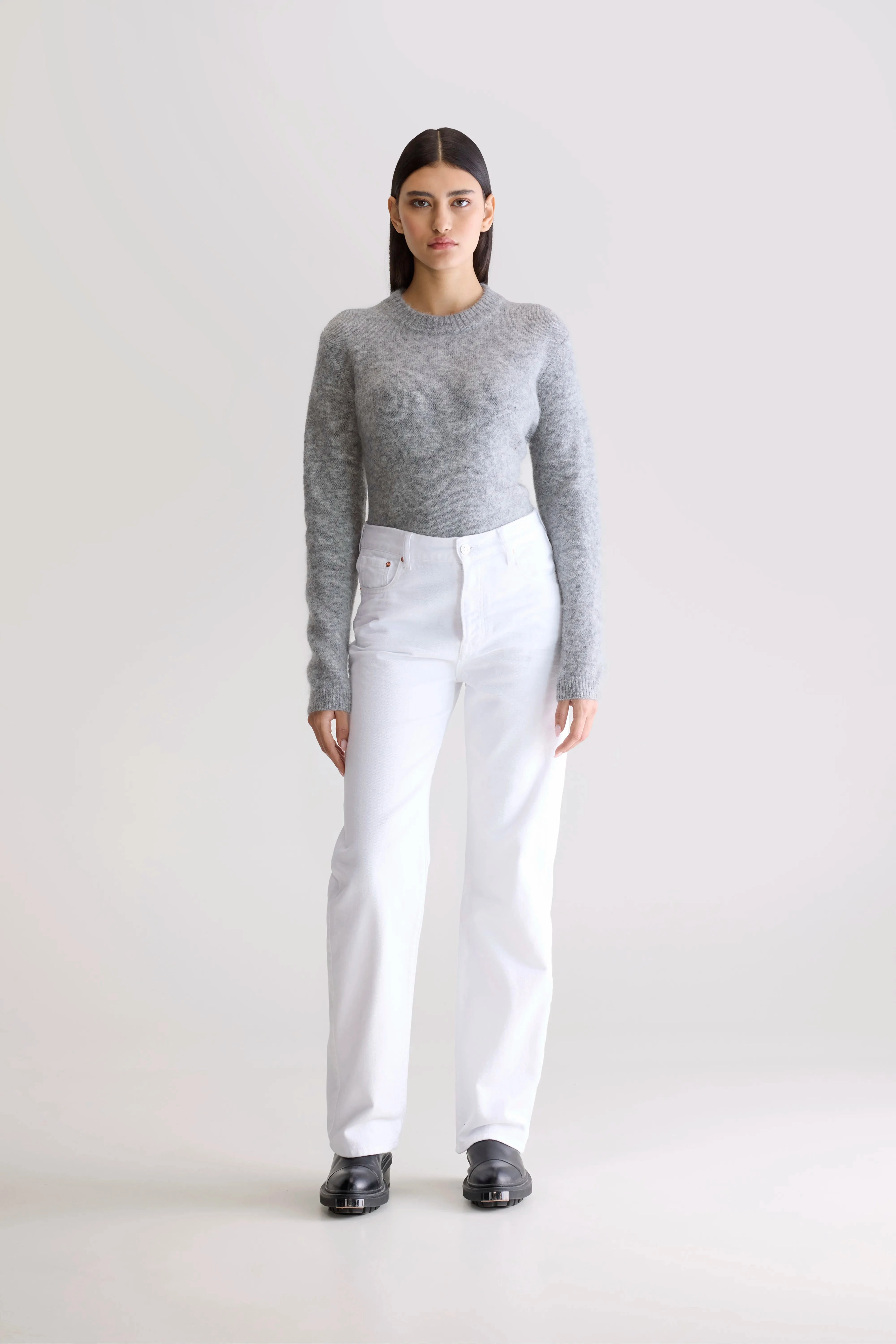 Denim N. 32 straight jeans (252 / W / WHITE) Office Wear Chill Outfit Date Night