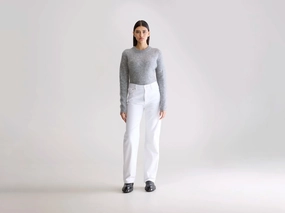 Denim N. 32 straight jeans (252 / W / WHITE) Fashion Routine Rainy Day Chill Outfit Nature Lover