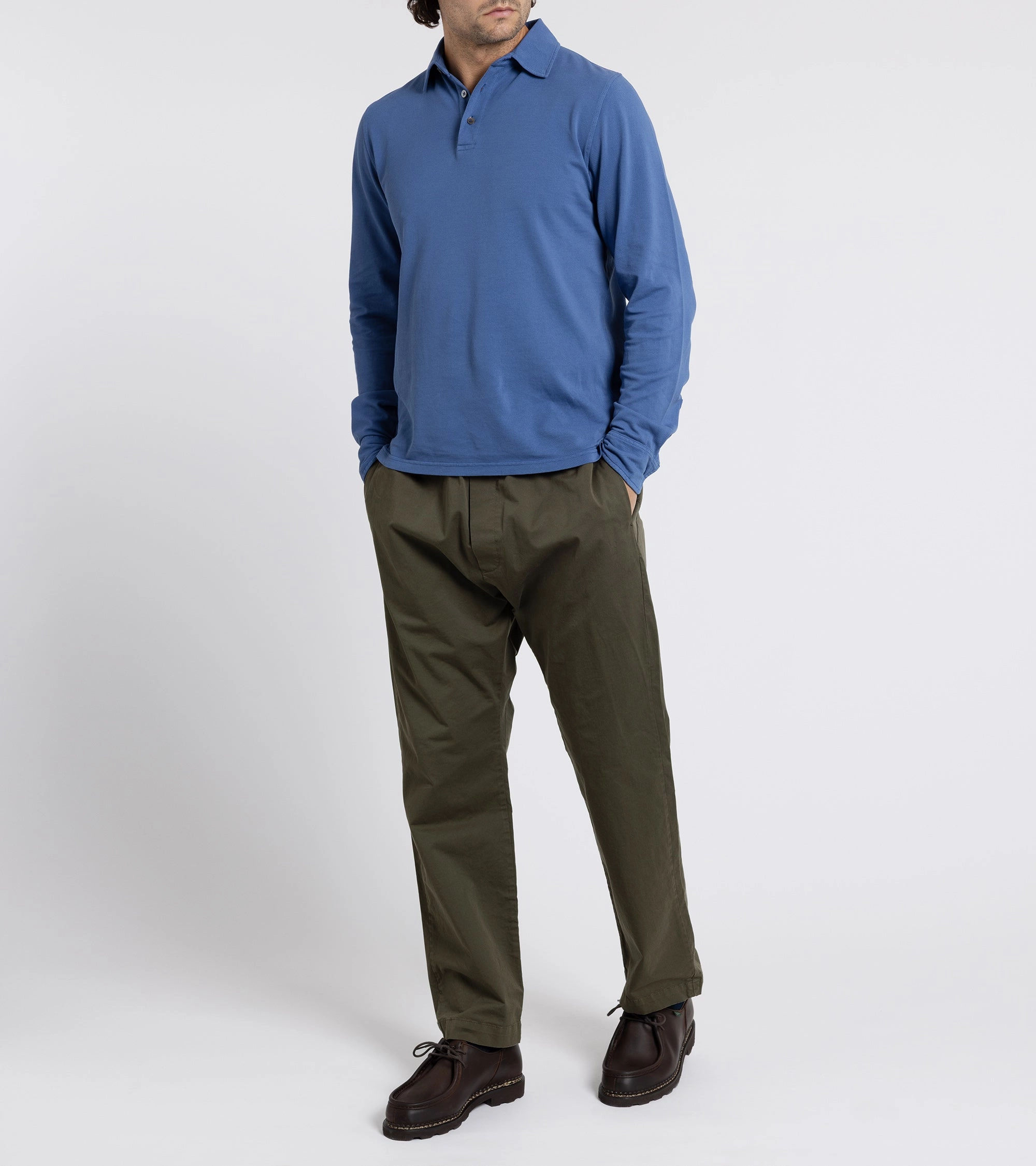 Urban Fit Barena Bativoga Trevo Cotton Twill Trousers: Army