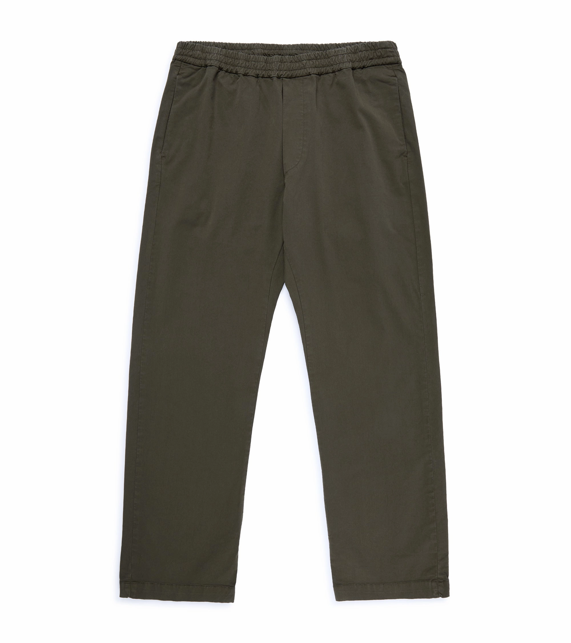 Barena Bativoga Trevo Cotton Twill Trousers: Army Light Fit Wear WaterproofTechnology