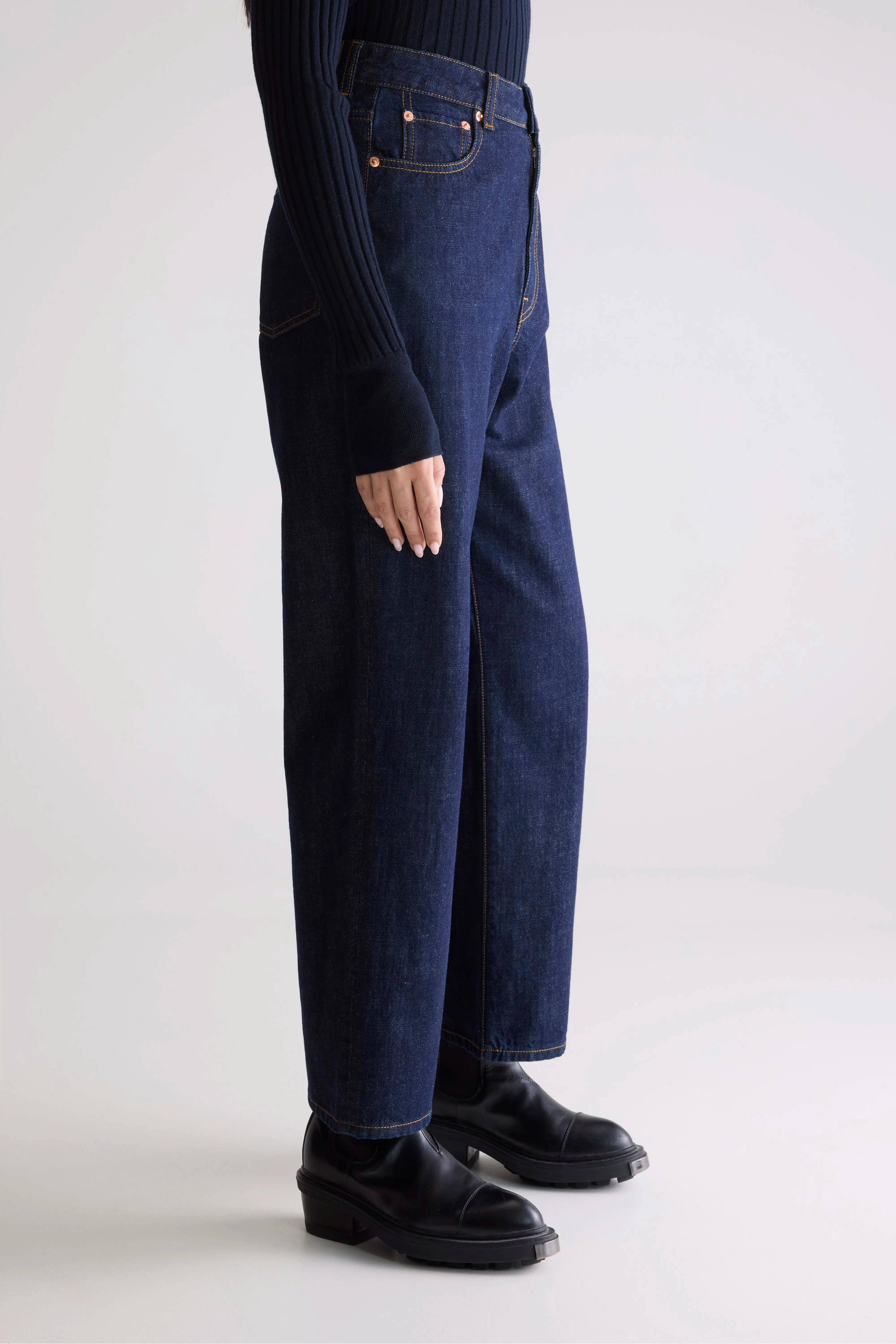 Smart Basic Stylish Touch Denim N. 61 wide jeans (252 / W / BLUE RINSE)