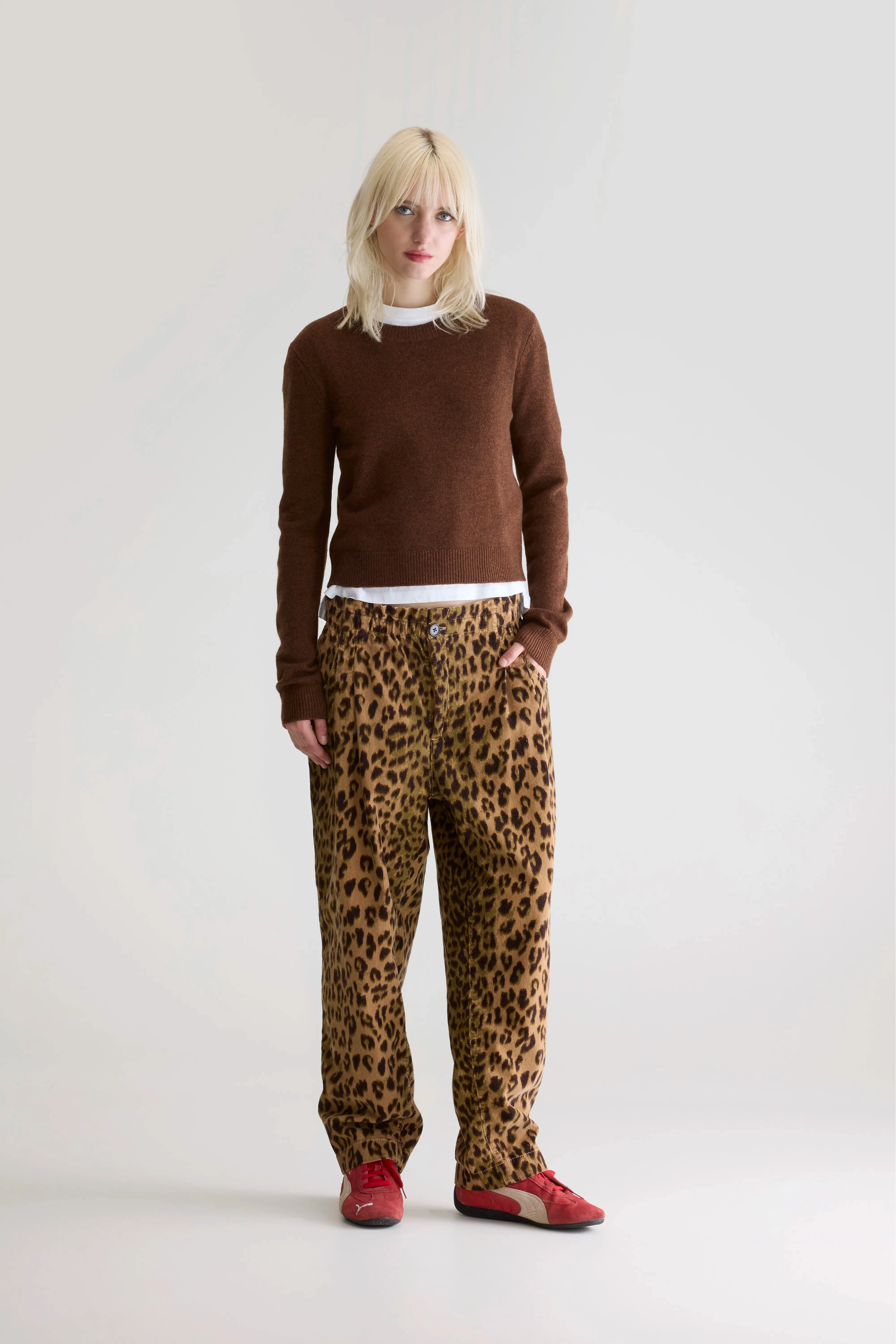 Street Warmth Spag slim cashmere sweater (252 / W / SUEDE)