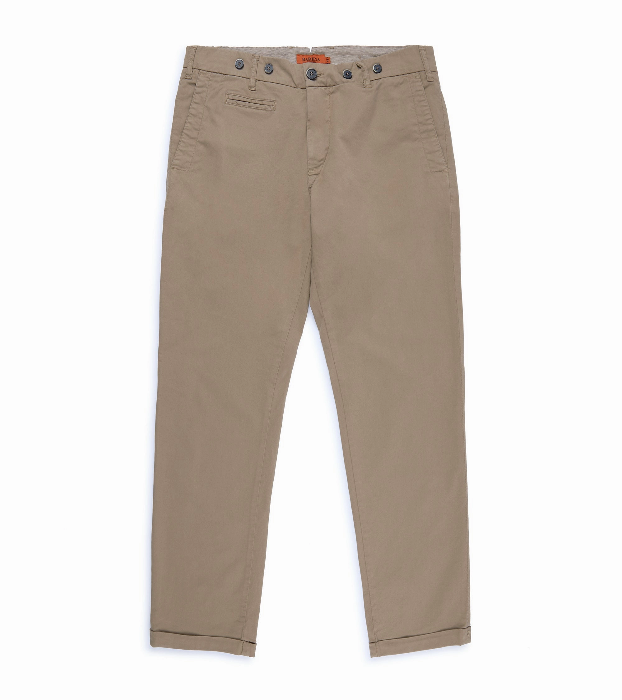 Barena Rampin Trevo Cotton Twill Trousers: Tan RecyclablePackaging Perfect Fit Wear