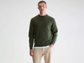 Seam Free Edges Sonoo classic crewneck sweater (252 / M / OLIVE)