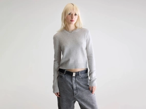 Spag slim cashmere sweater (252 / W / LIGHT GREY) Tagless Label System Chill Friendly