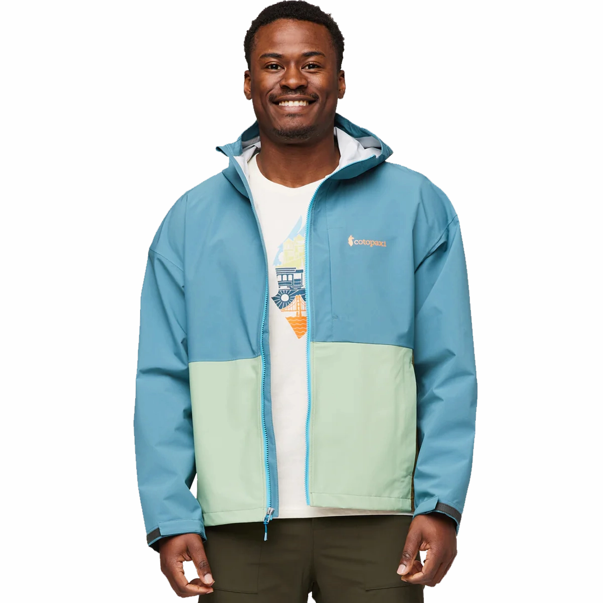 Insulated Layer Storm Resistant Closure Men's Cielo Rain Jacket