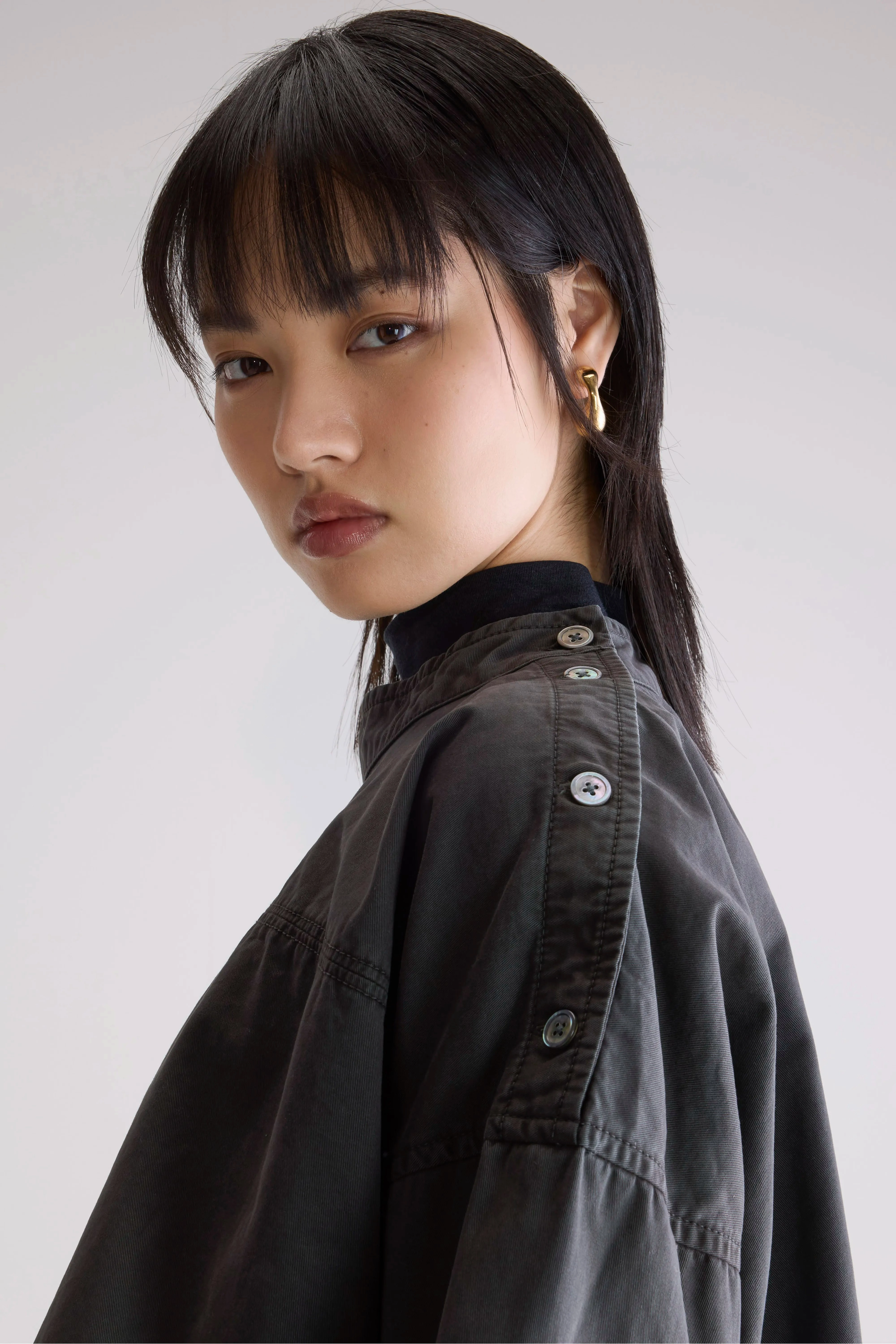 Waldo relaxed blouse (252 / W / PIRATE) Chilly Weather Style