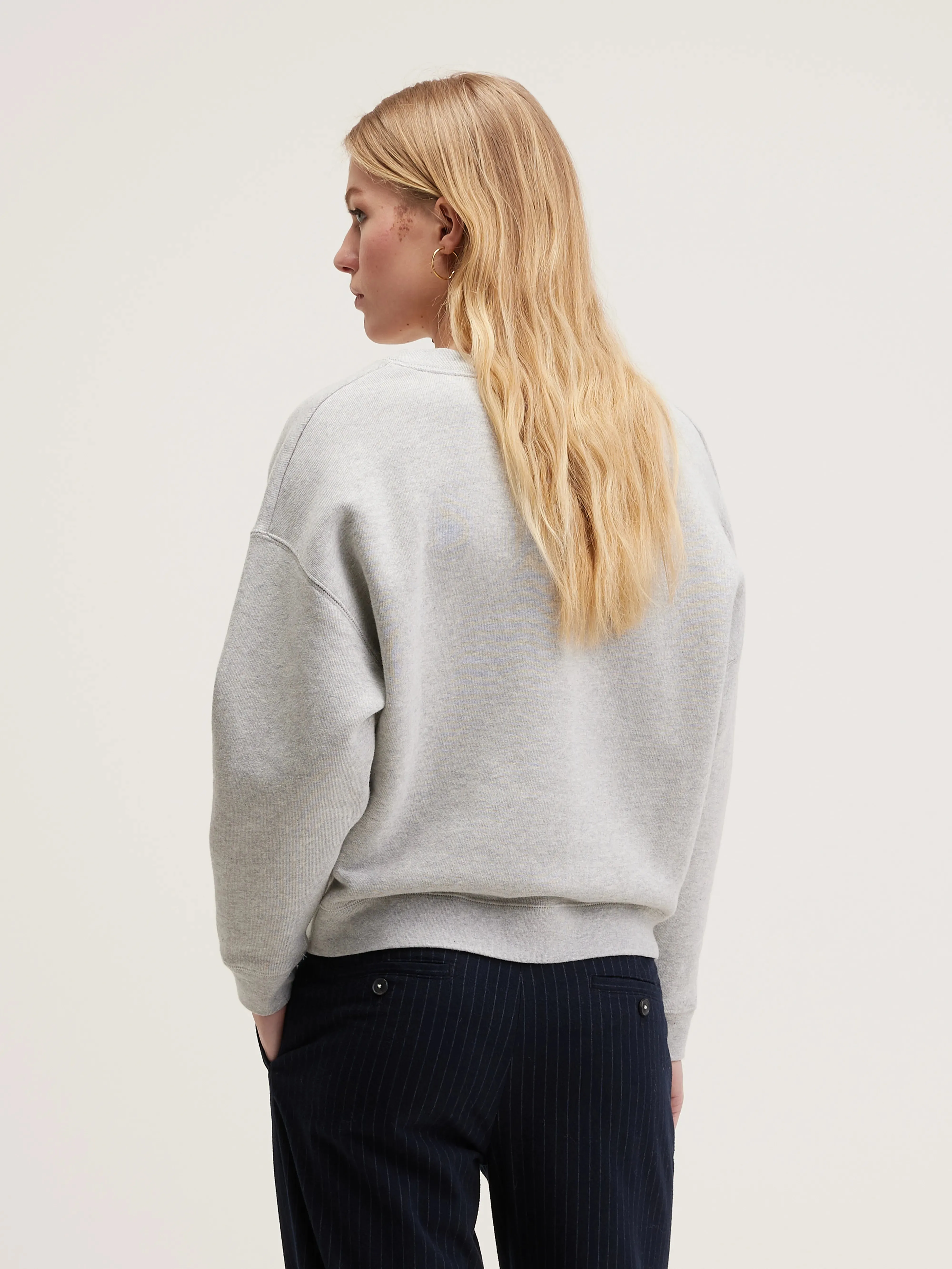 Fellow v-neck sweatshirt (242 / W / H. GREY) Cozy Material