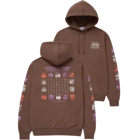 Lightweight Hoodie Chill Comfort National Parks Pictograms Fill In Hoodie