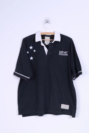 Quick Dry Wear Fit slim fit St Bernard Mens M Polo Shirt Cotton Rugby World Cup 2003 New Zealand