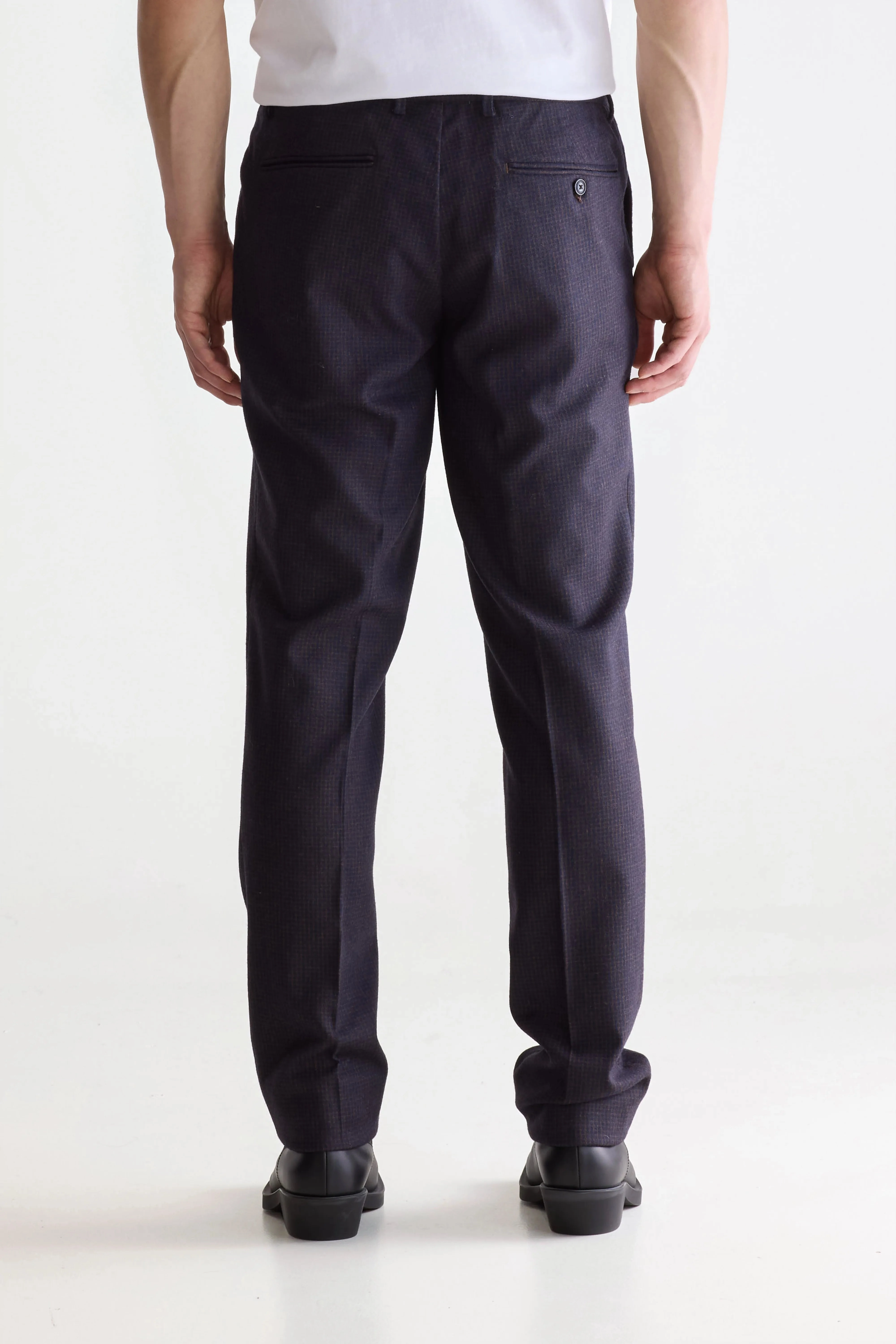 Stanley tapered trousers (252 / M / CHECK A) Soft Touch