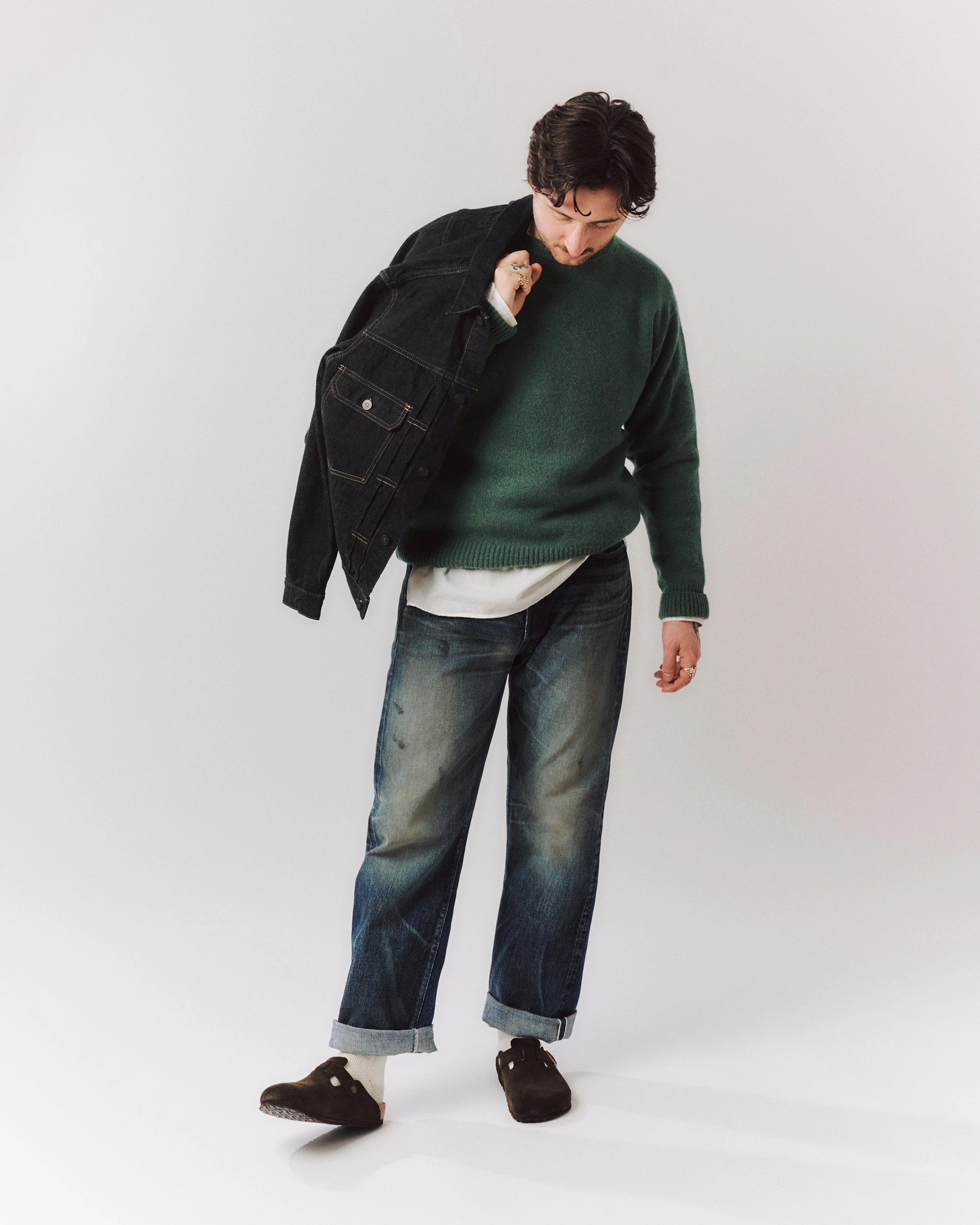 Heel Ease Birkenstock Boston Suede Leather Shoe - Mocha