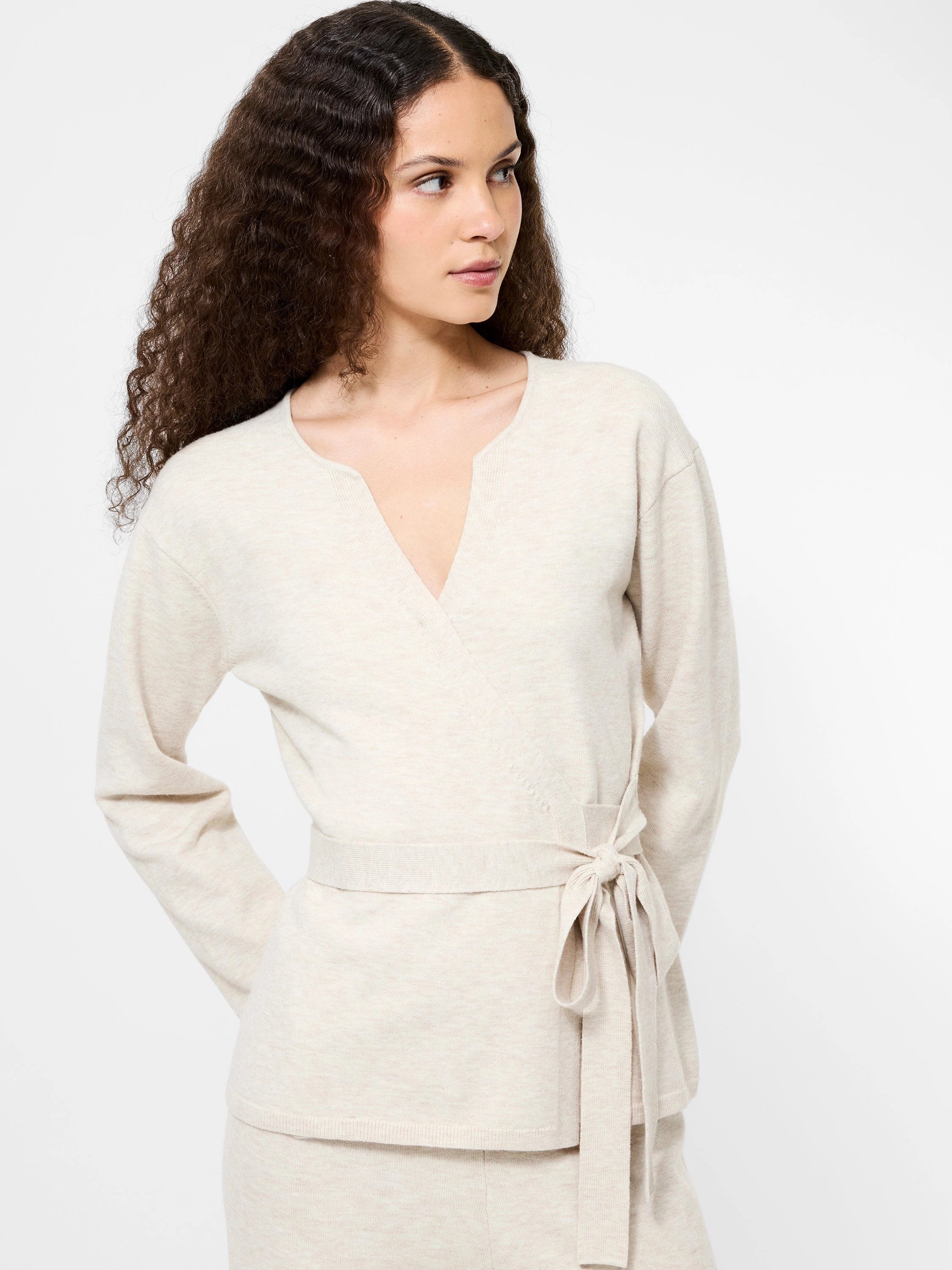 Under Cover Lightweight Weave Marley Knit Wrap Cardigan