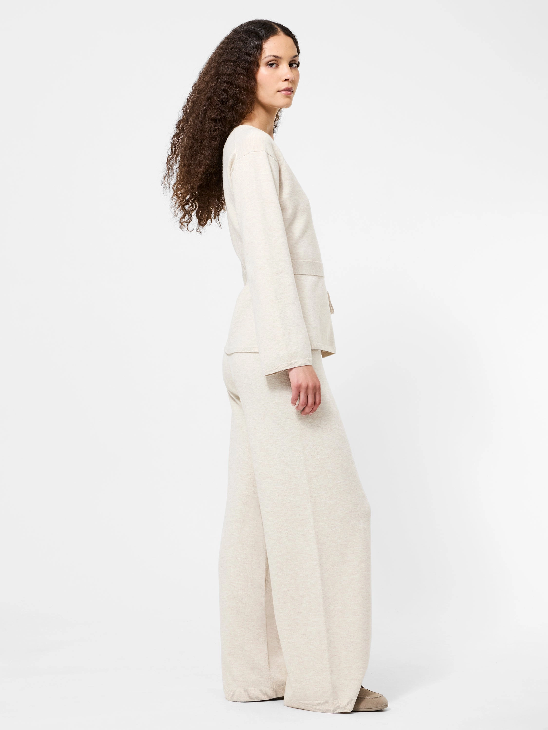 Marley Knit Wrap Cardigan Elastic hemline