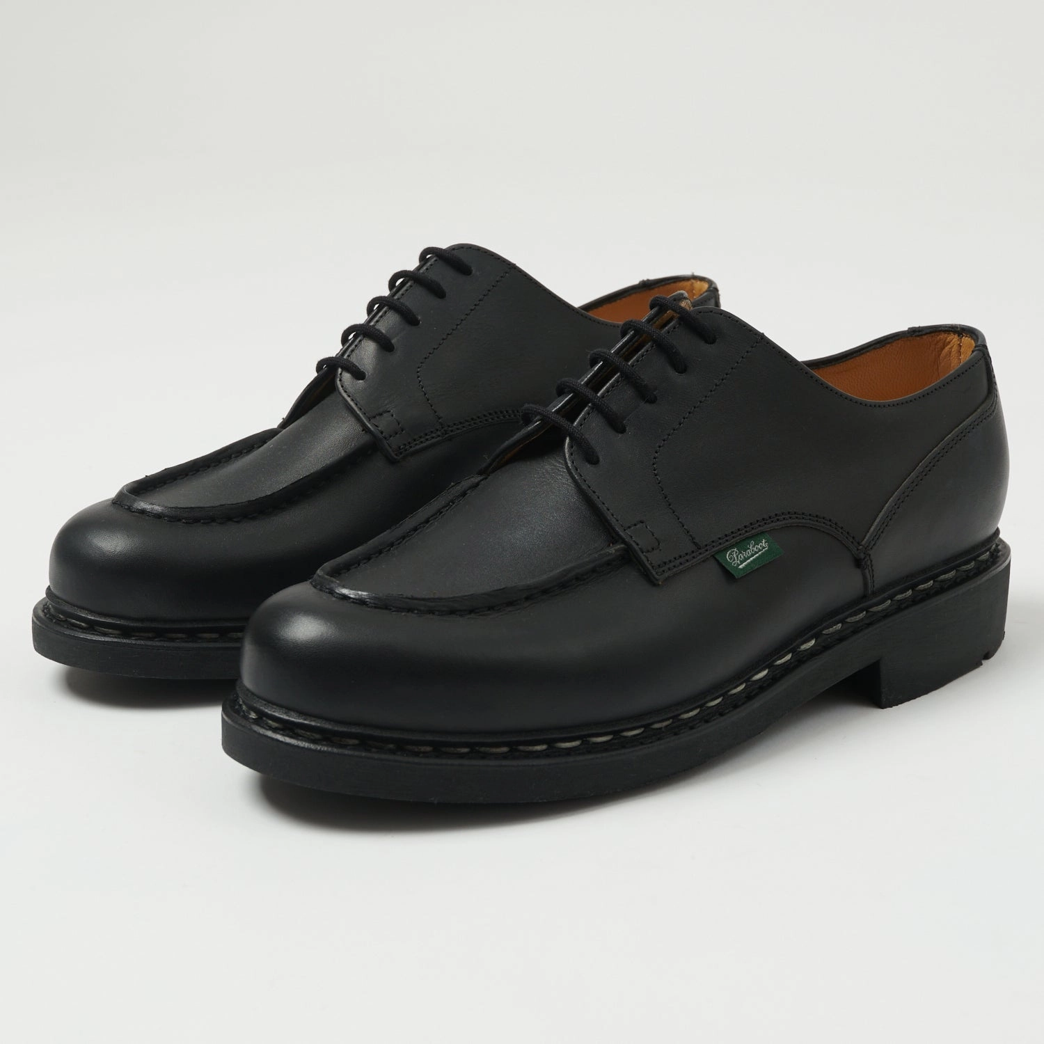 Paraboot Chambord Tex Shoe - Black Lisse Noir Toe box