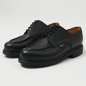 Paraboot Chambord Tex Shoe - Black Lisse Noir Toe box