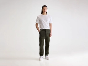 Perfect Silhouette Non Tapered Leg Paynt corduroy trousers (252 / M / DARK OLIVE)