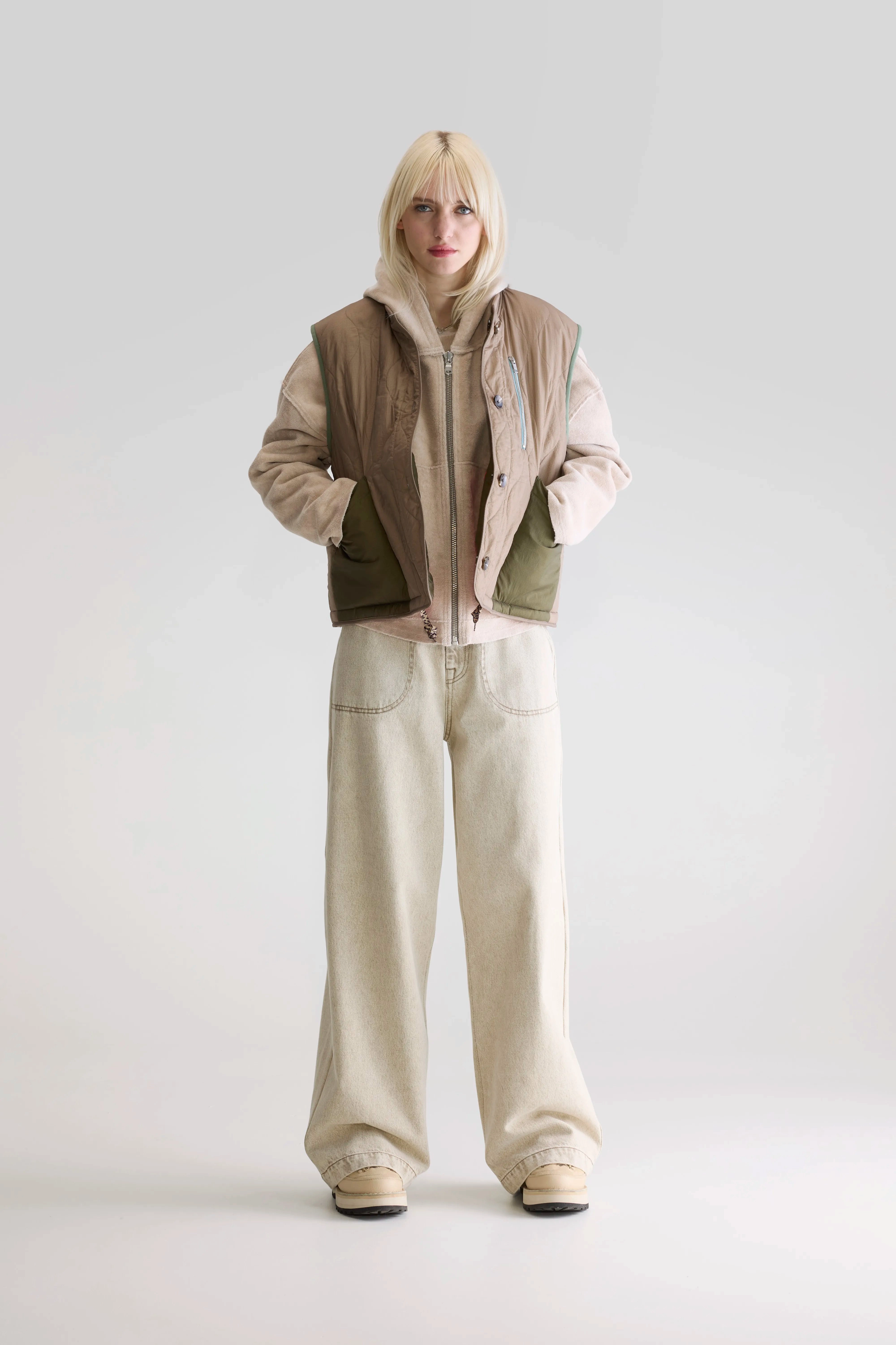 Reversible Style Hamilton sleeveless jacket (252 / W / PEEL)