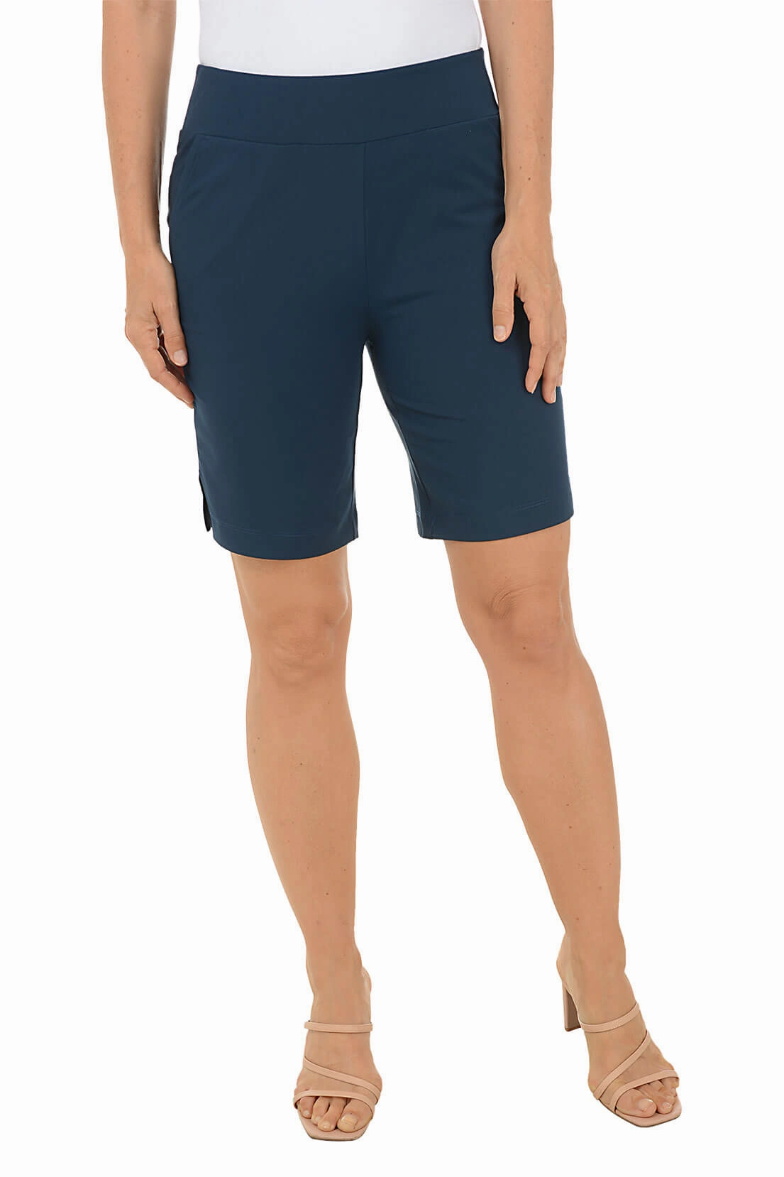 Fairway Stretch Pull-On Bermuda Short Wrinkle Free Weave anti - static