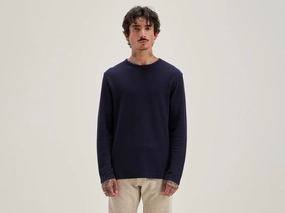 Fresh long-sleeve t-shirt (242 / M / NAVY) Cool Design Short Sleeve