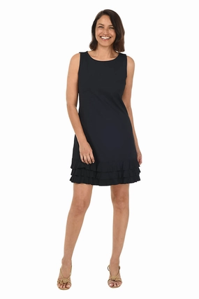 Silky Form Solid UPF50  Ruffle Dress
