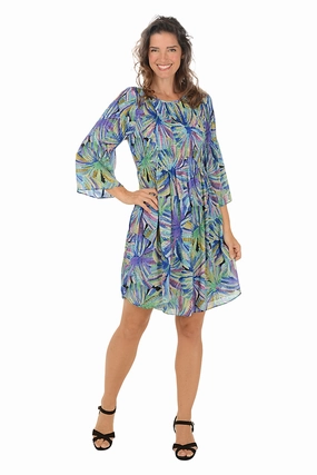 Day Magic Supernova Pleated Bell Sleeve Dress