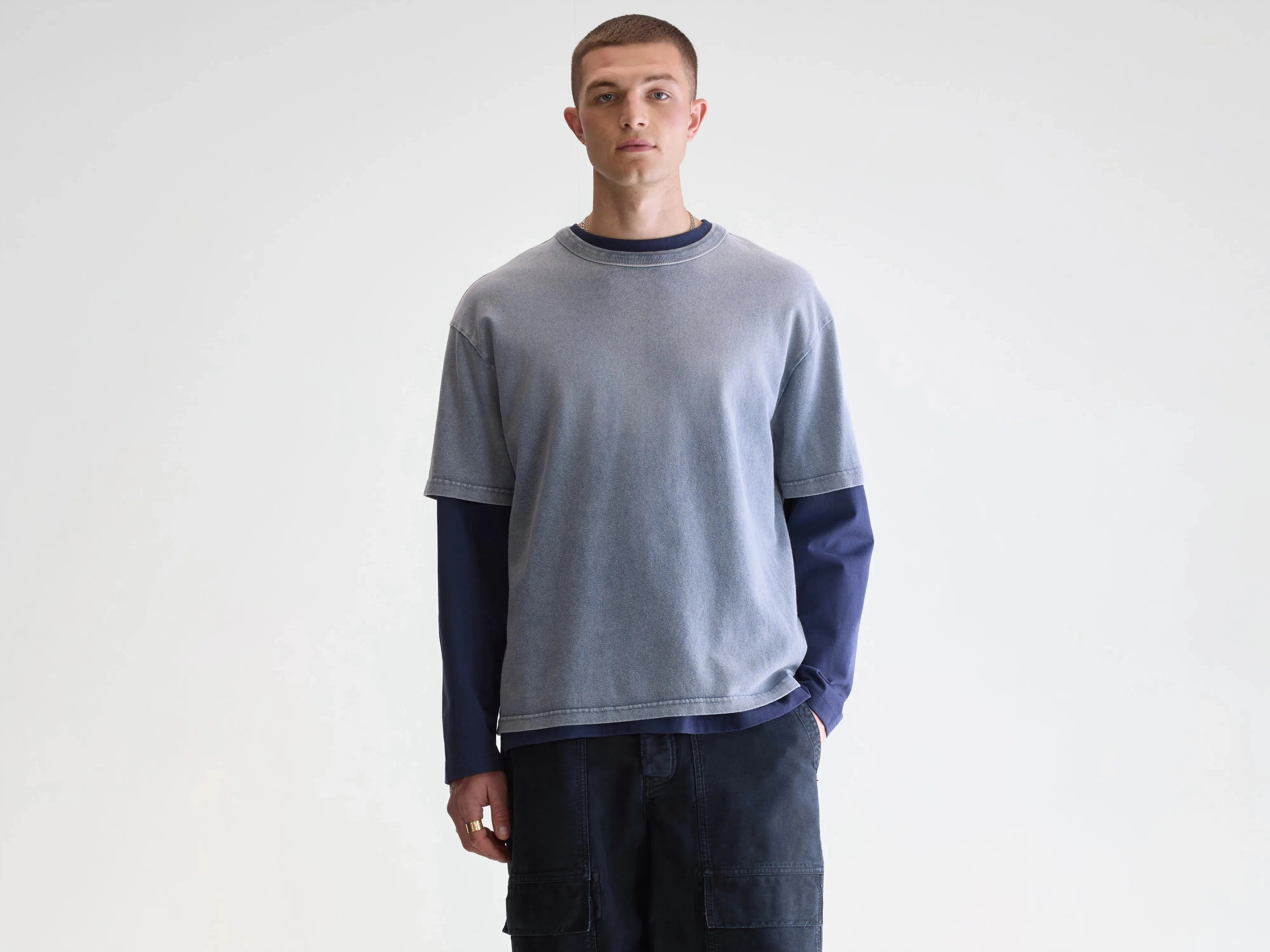 Cool Style Stylish Choice Vouch short-sleeve t-shirt (252 / M / BLUES)