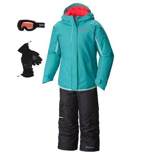 Dual Layer Fabric Utility Focus Columbia Girl's Outerwear Package w/ Pants