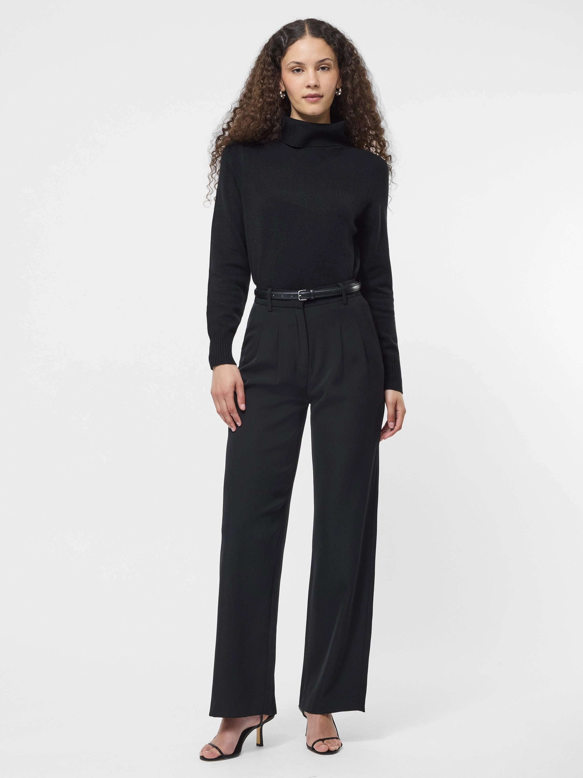 Compression Fit Technology Subtle Details Babysoft Turtleneck Sweater